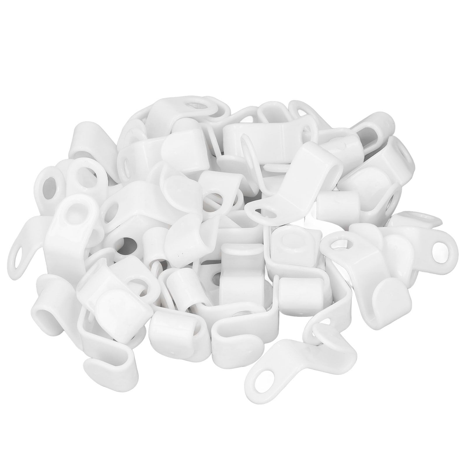 50Pcs Clothes Hanger Hook Strong Odorless Lightweight White Thickened Hanger view 8