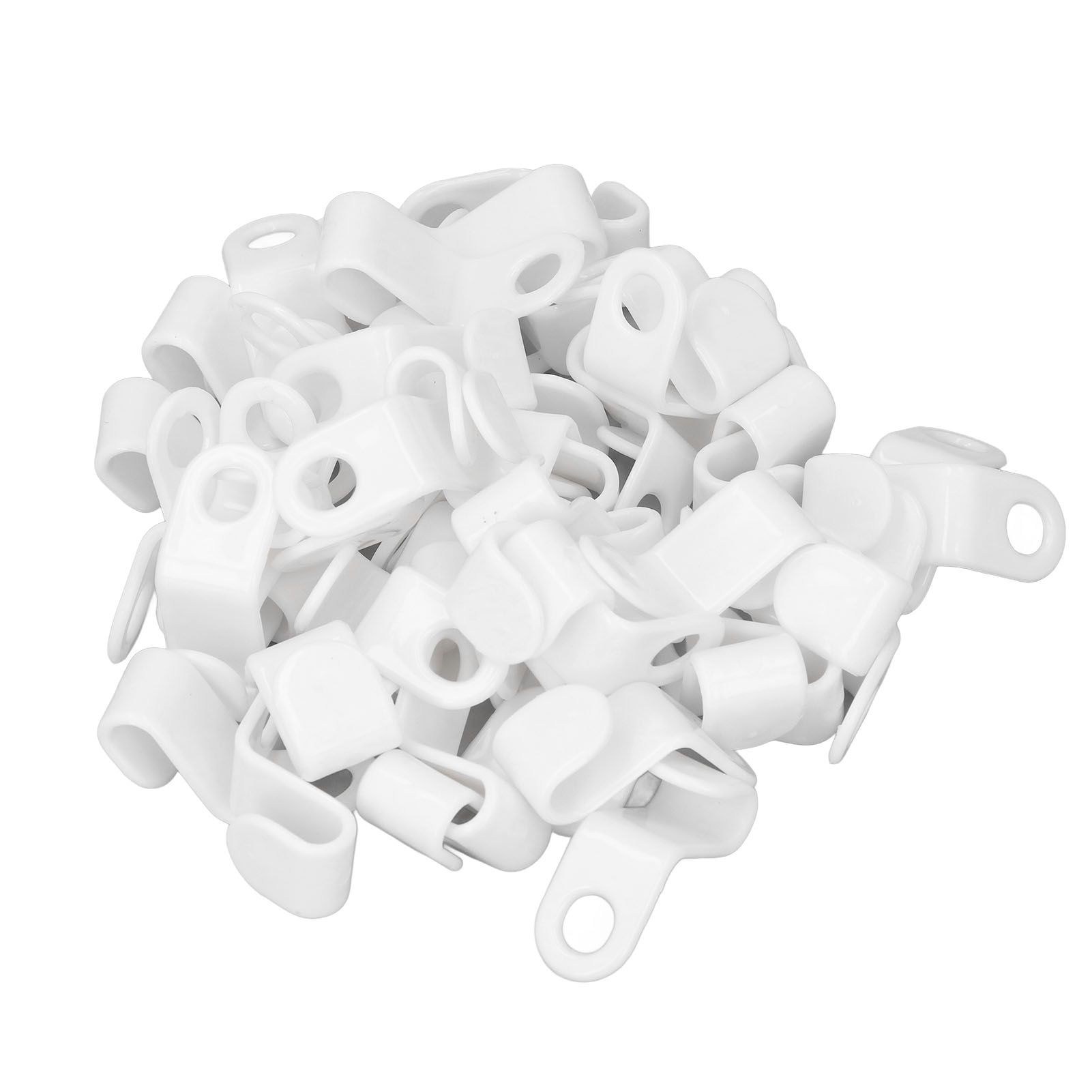 50Pcs Clothes Hanger Hook Strong Odorless Lightweight White Thickened Hanger view 9