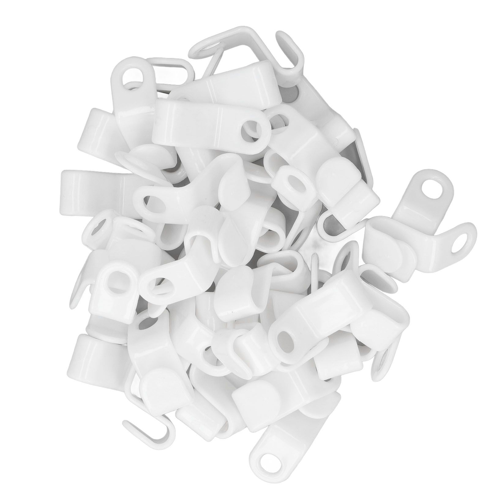 50Pcs Clothes Hanger Hook Strong Odorless Lightweight White Thickened Hanger view 10