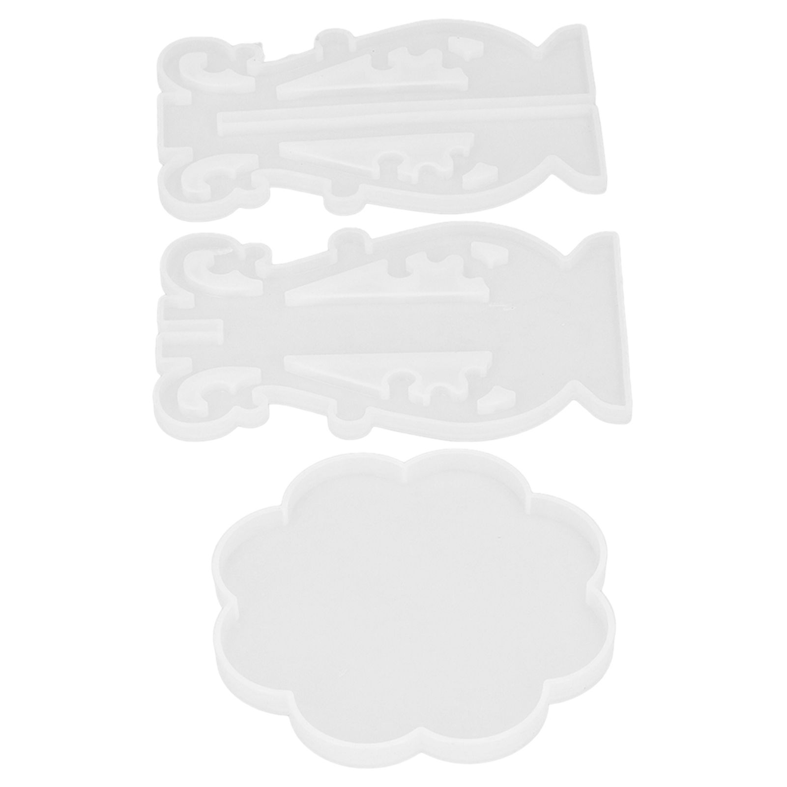 3Pcs DIY Flower Pot Shelf Mold Easy Demoulding Soft Good Toughness Irregular view 5