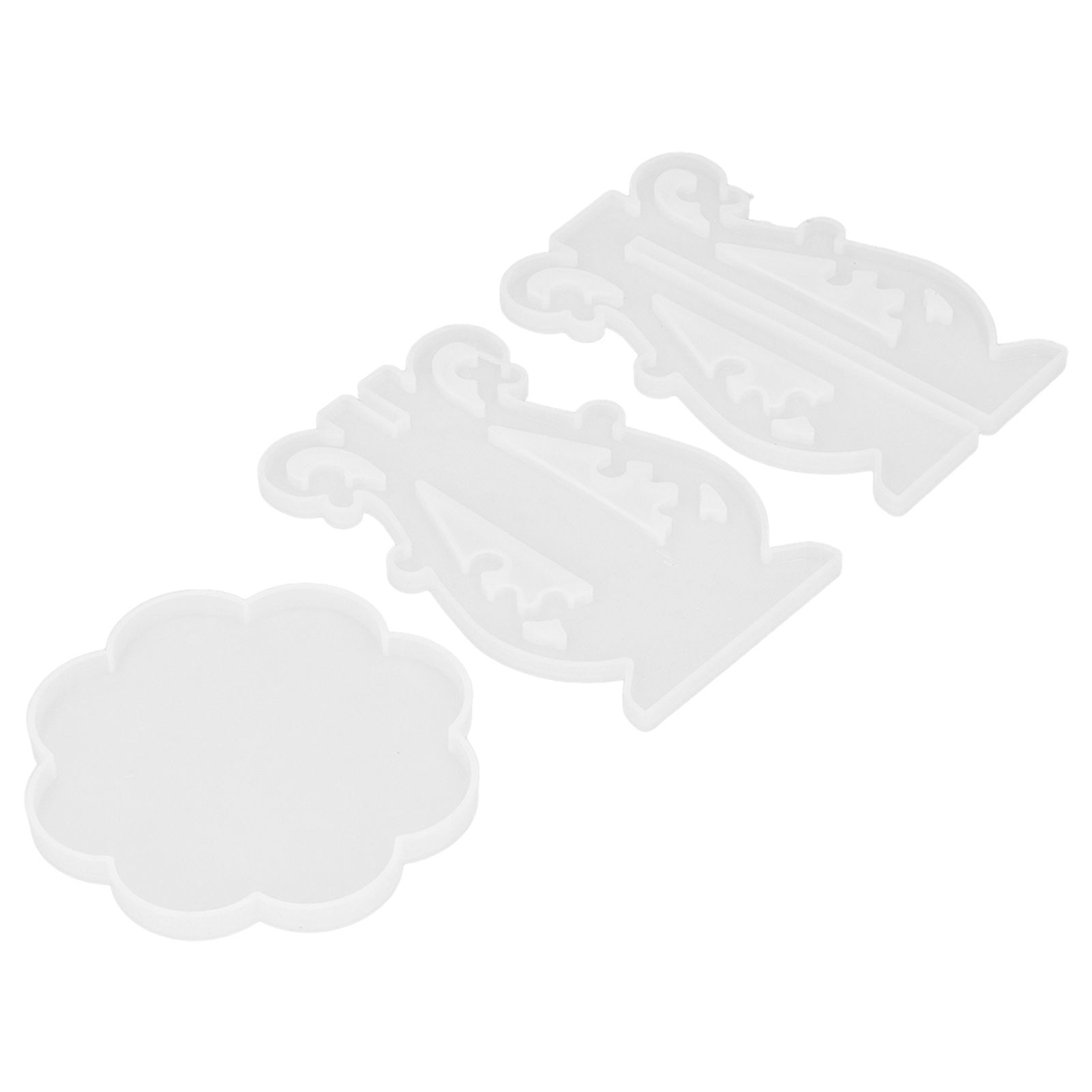 3Pcs DIY Flower Pot Shelf Mold Easy Demoulding Soft Good Toughness Irregular view 6