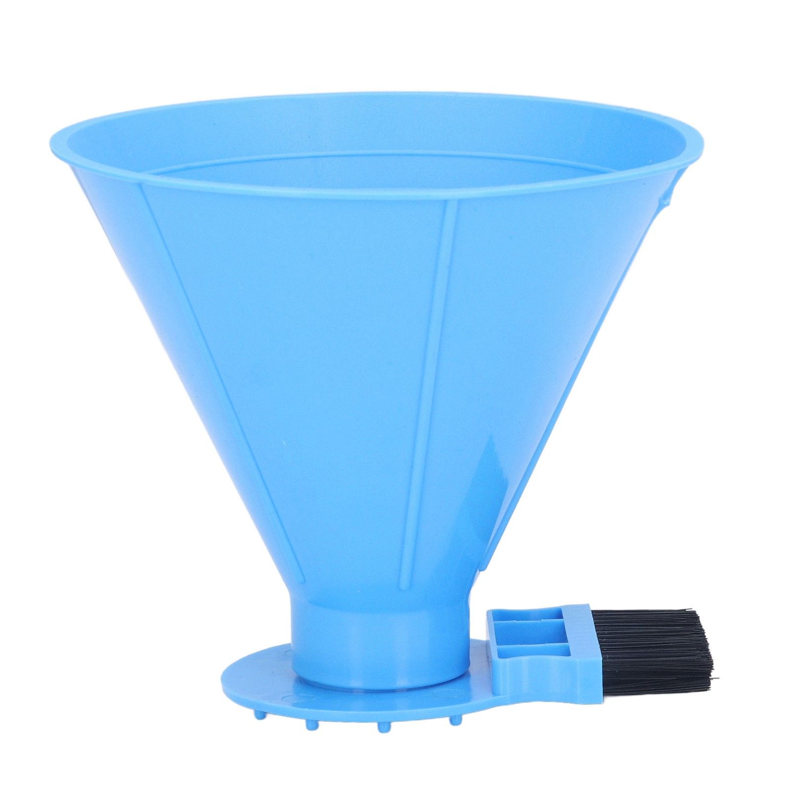 Ice Scraper Plastic Cone Multi Functional Funnel Snow Remover with Brush for view 2