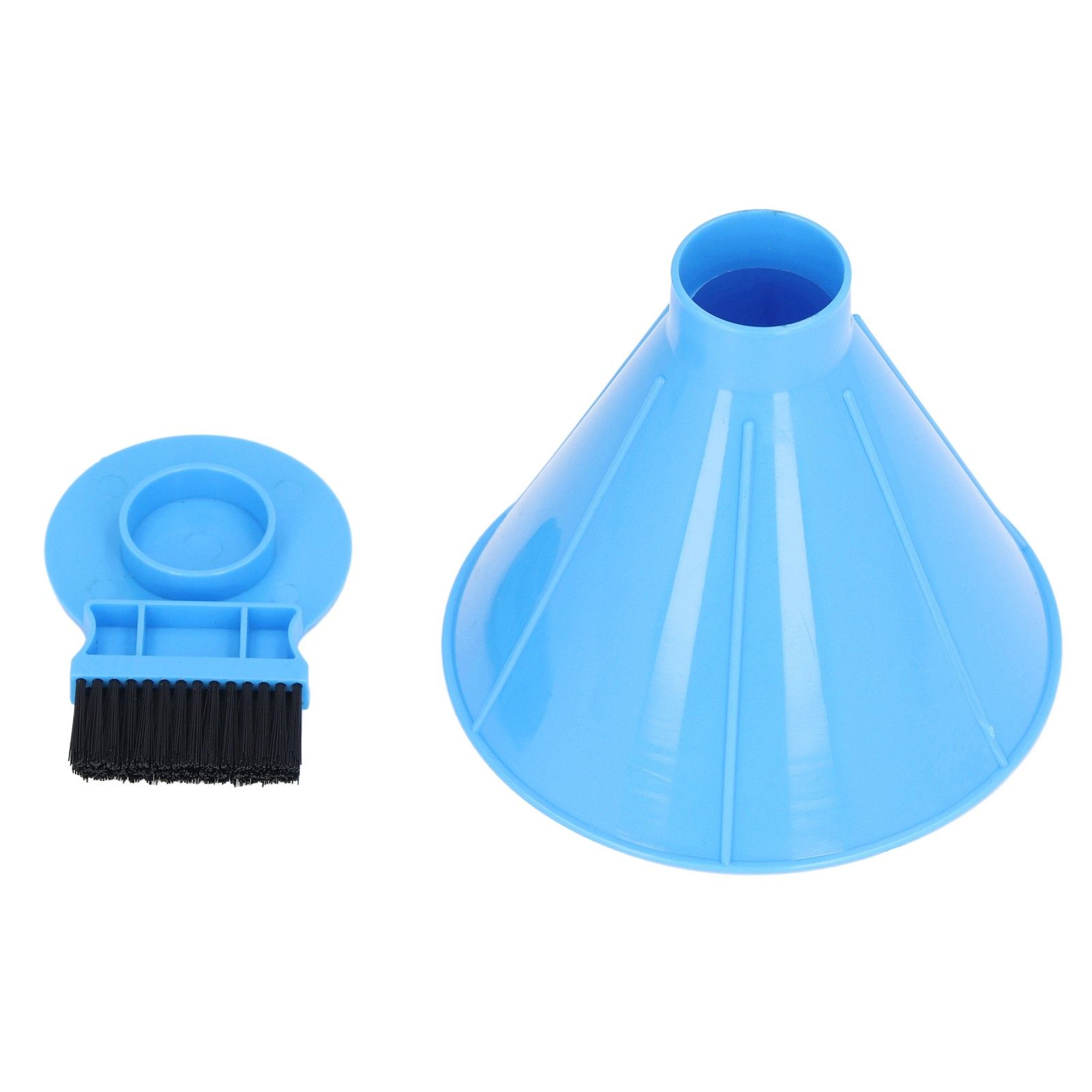 Ice Scraper Plastic Cone Multi Functional Funnel Snow Remover with Brush for view 5