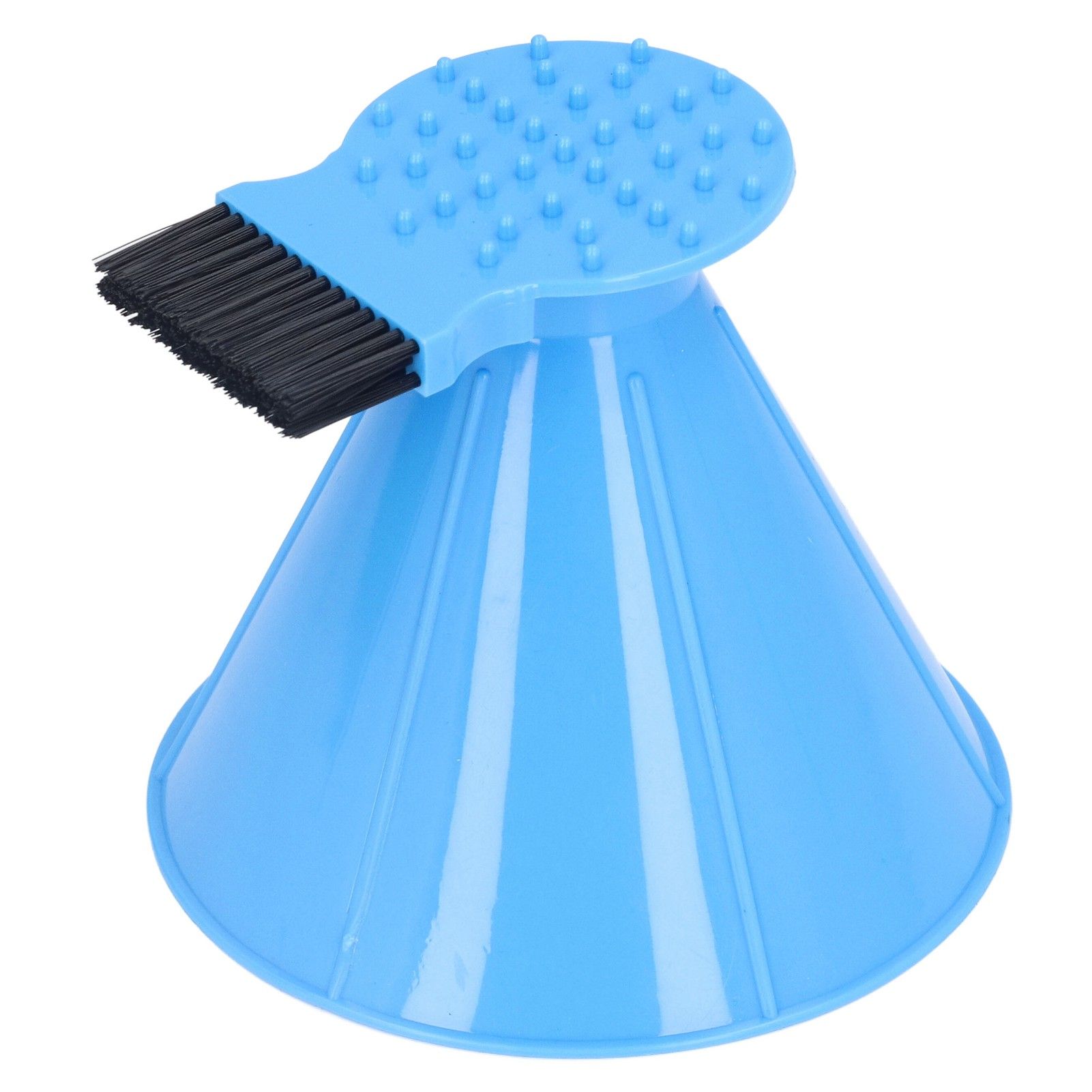 Ice Scraper Plastic Cone Multi Functional Funnel Snow Remover with Brush for view 6