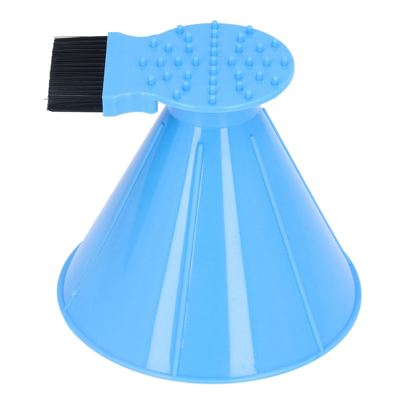 Ice Scraper Plastic Cone Multi Functional Funnel Snow Remover with Brush for view 7