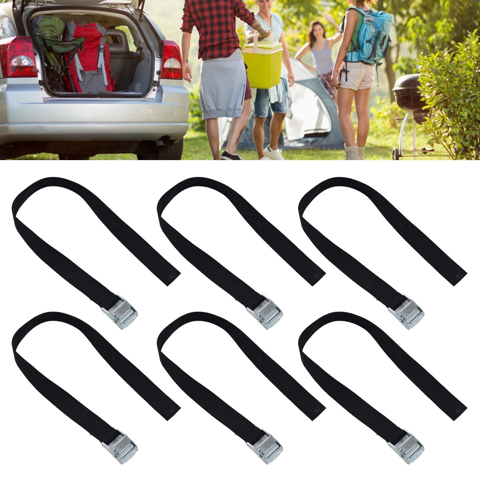 10pcs Tie Down Strap Zinc Alloy Press Buckle Dirt Resistant Nylon Lashing Belt view 11