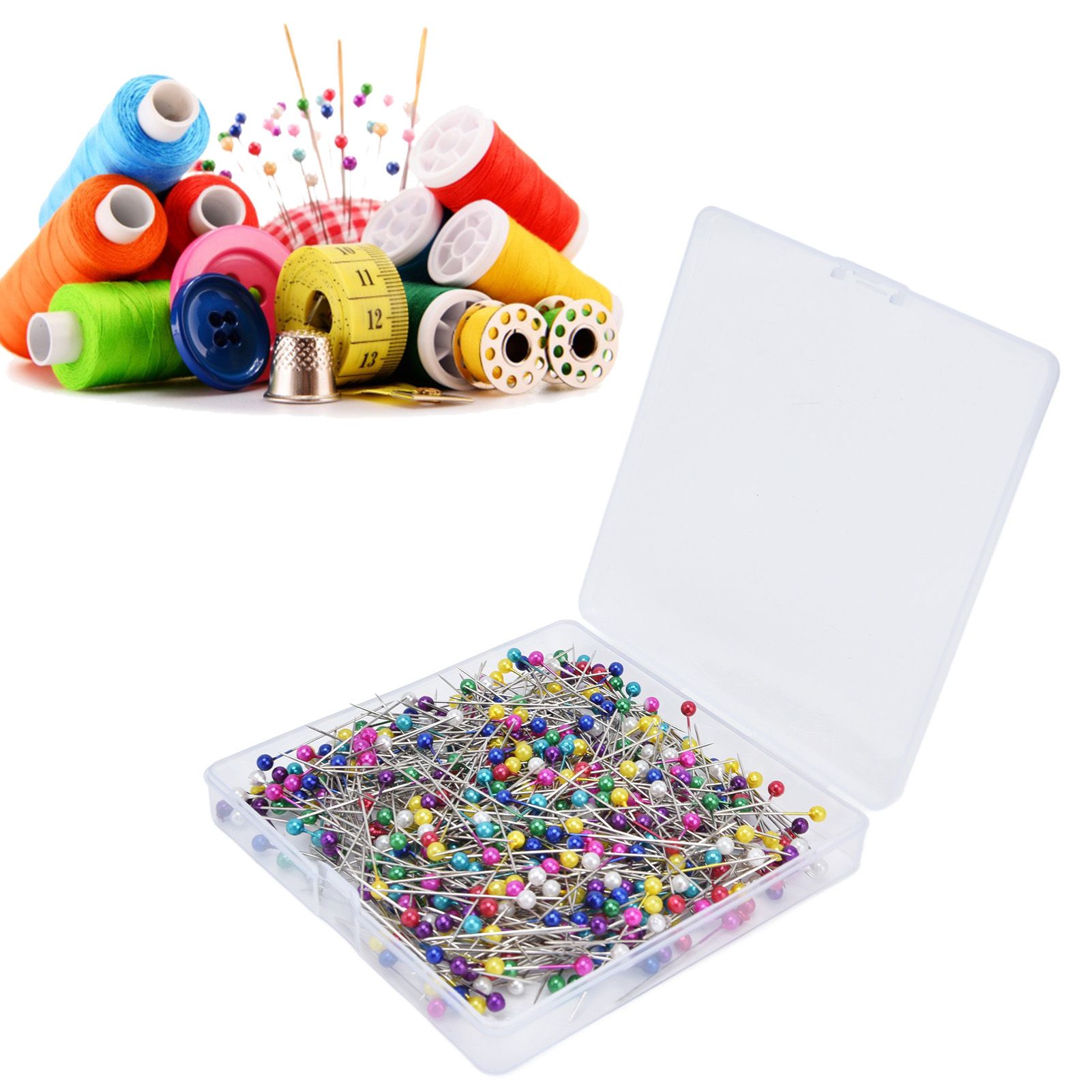 600Pcs Sewing Pins 38mm Long Different Colors Wide Application Durable view 11