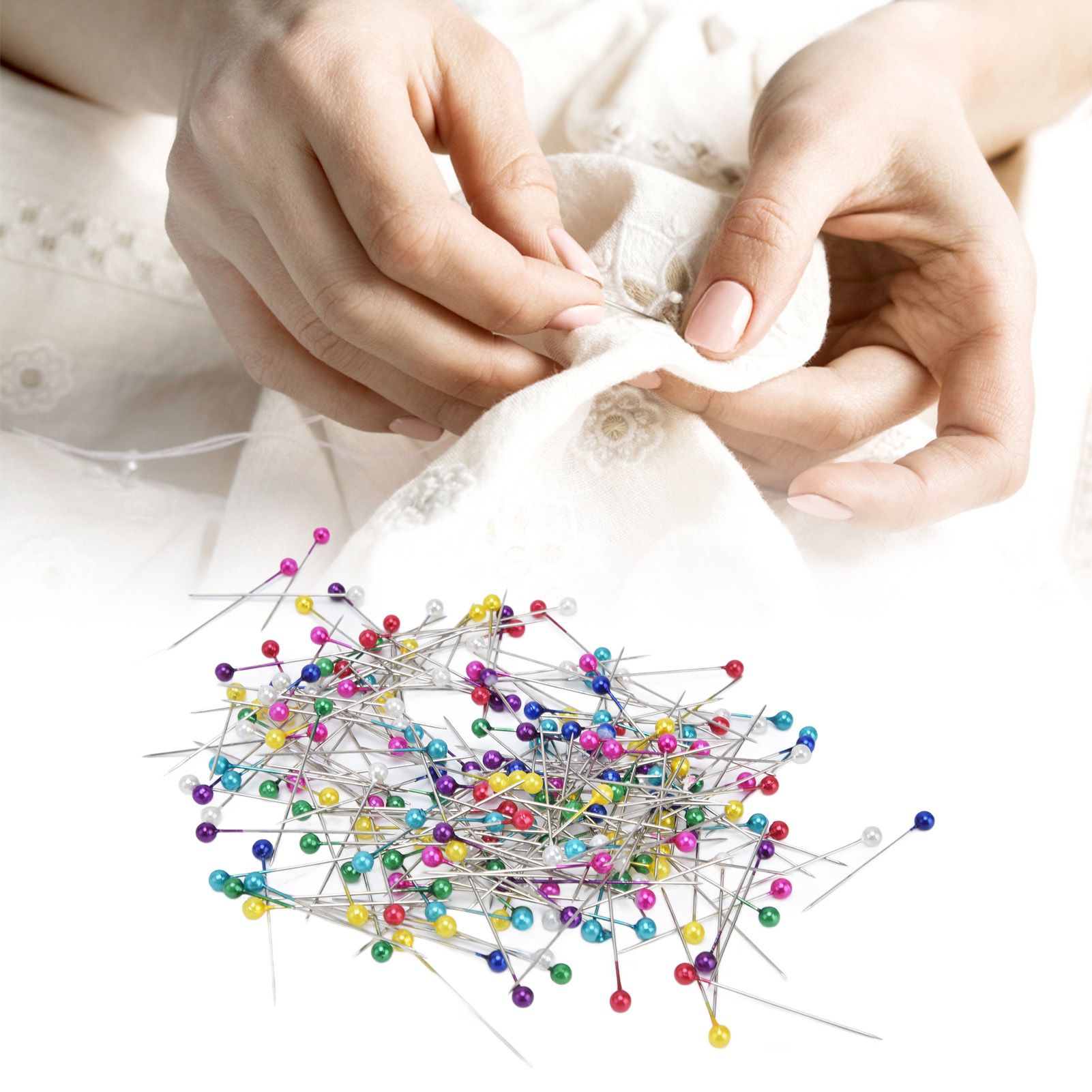 600Pcs Sewing Pins 38mm Long Different Colors Wide Application Durable view 12