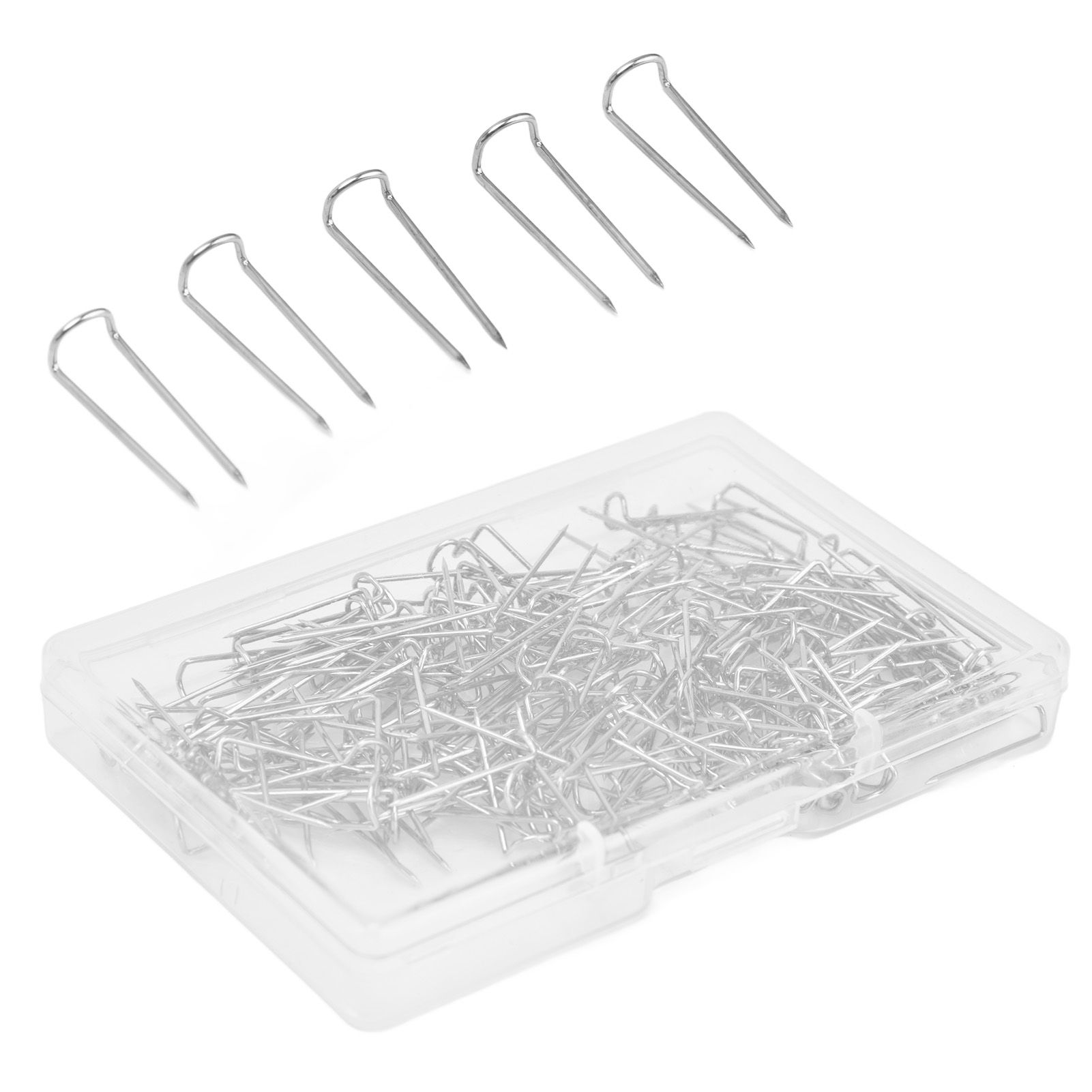 200Pcs Fork Pins U Shaped Stainless Steel Sturdy Durable Wide Application view 8