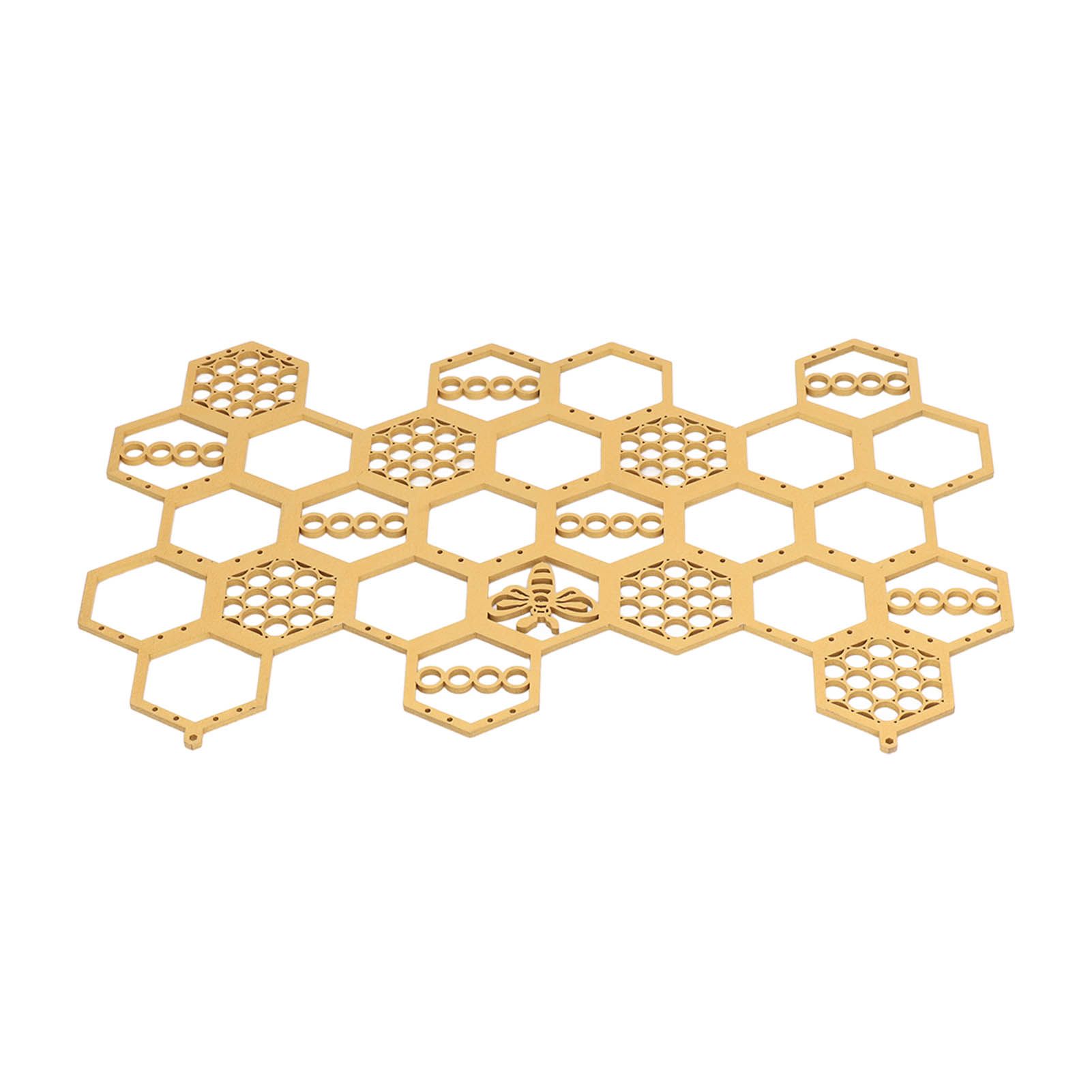 Ear Stud Display Rack Poplar Material Golden Beehive Type Space Saving Durable view 10