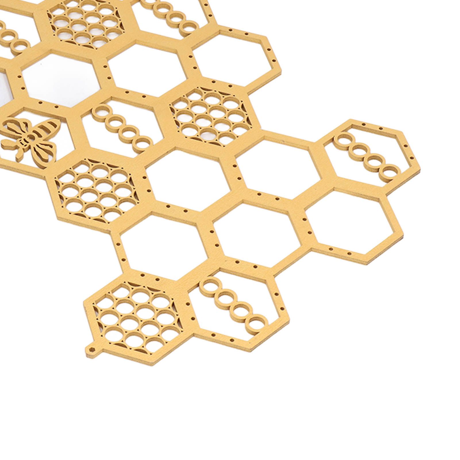 Ear Stud Display Rack Poplar Material Golden Beehive Type Space Saving Durable view 13