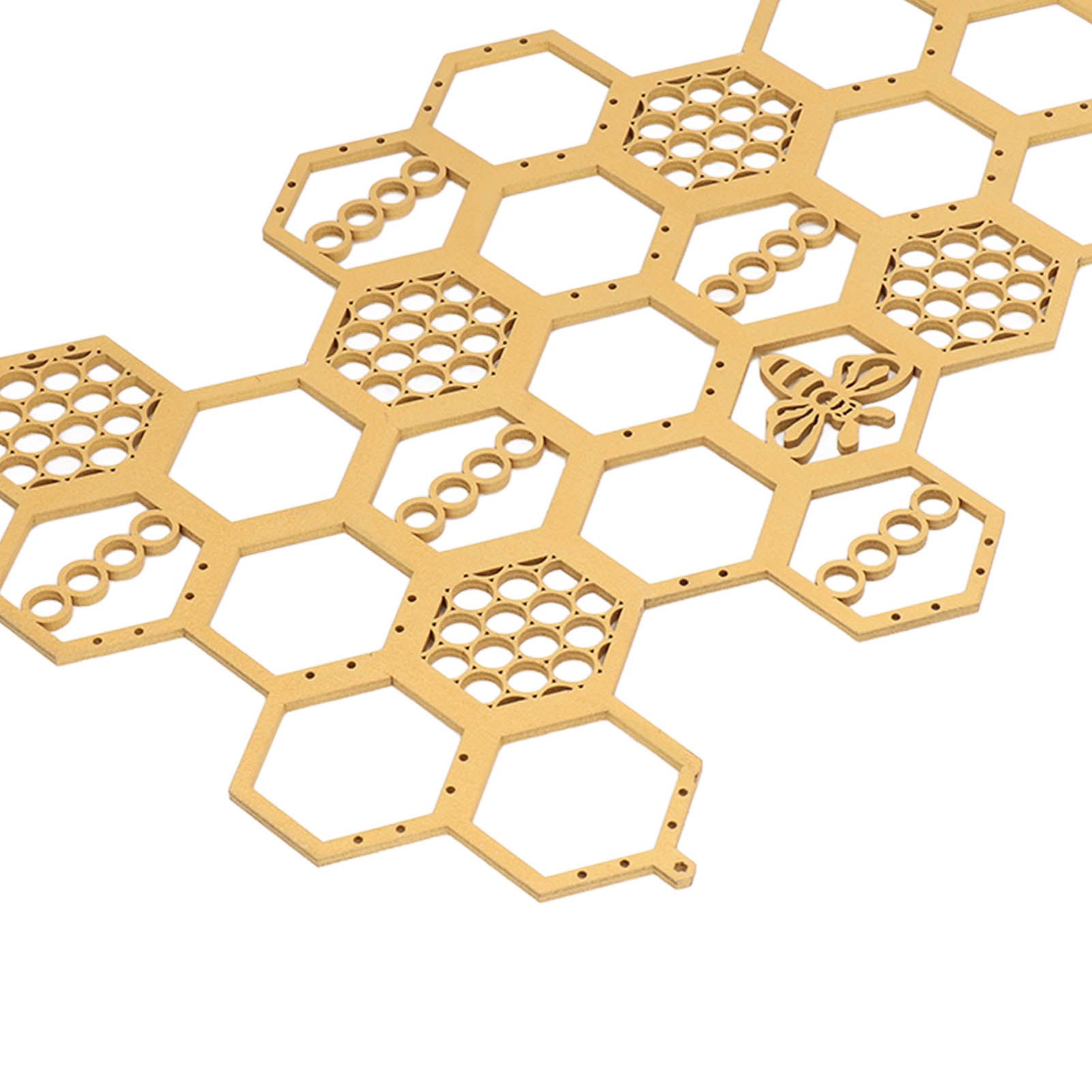 Ear Stud Display Rack Poplar Material Golden Beehive Type Space Saving Durable view 14