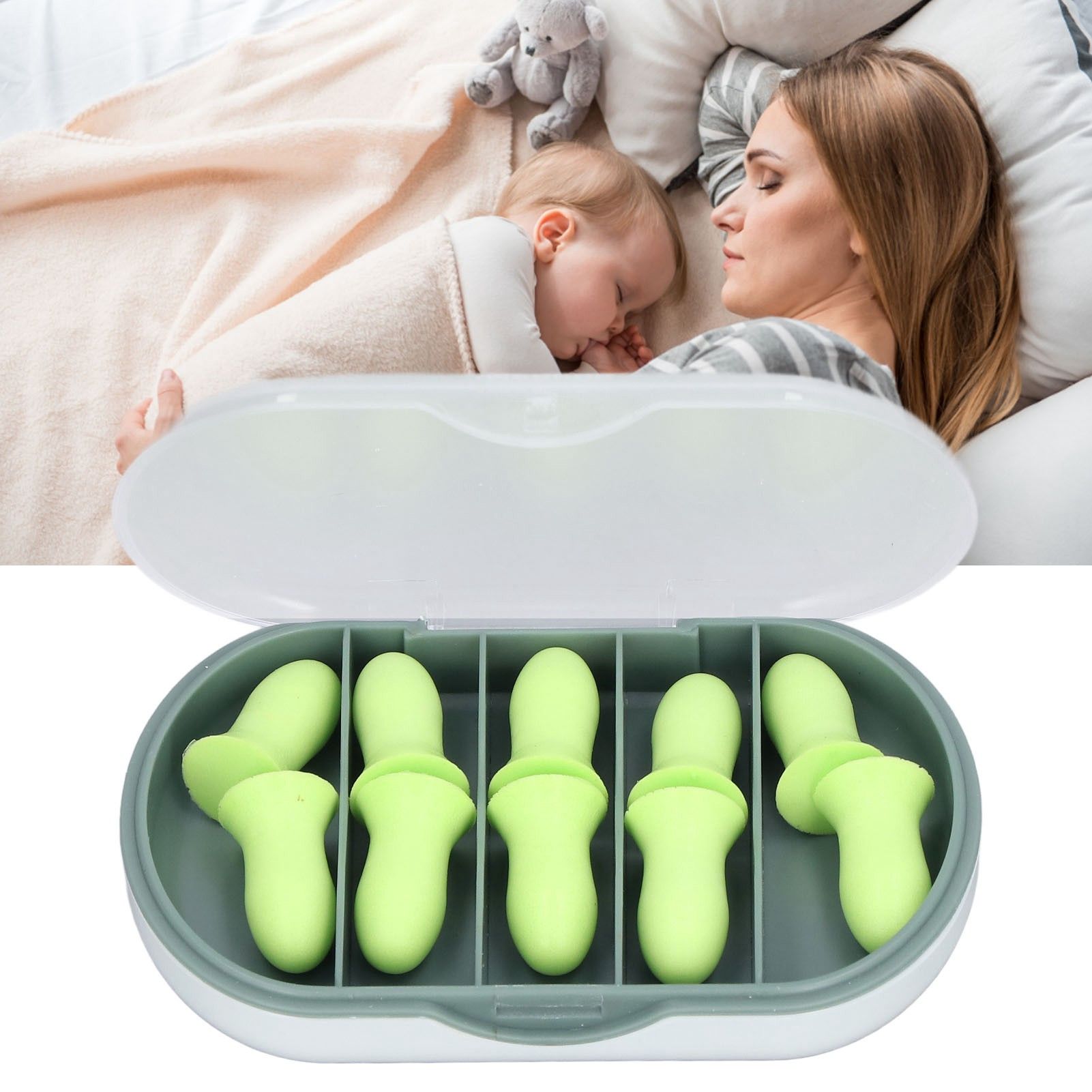 10Pcs Sleeping Ear Plugs Soft Comfortable Safe Sponge Excellent Sound view 11