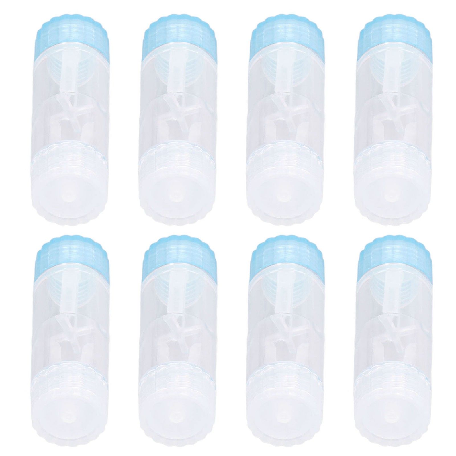 12PCS Contact Lens Case Transparent Portable ABS Contact Lens Box for Teen view 2