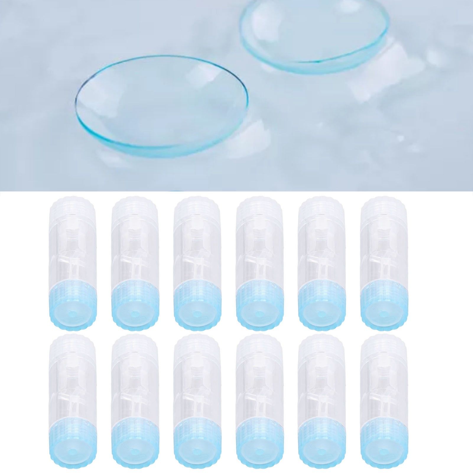 12PCS Contact Lens Case Transparent Portable ABS Contact Lens Box for Teen view 11