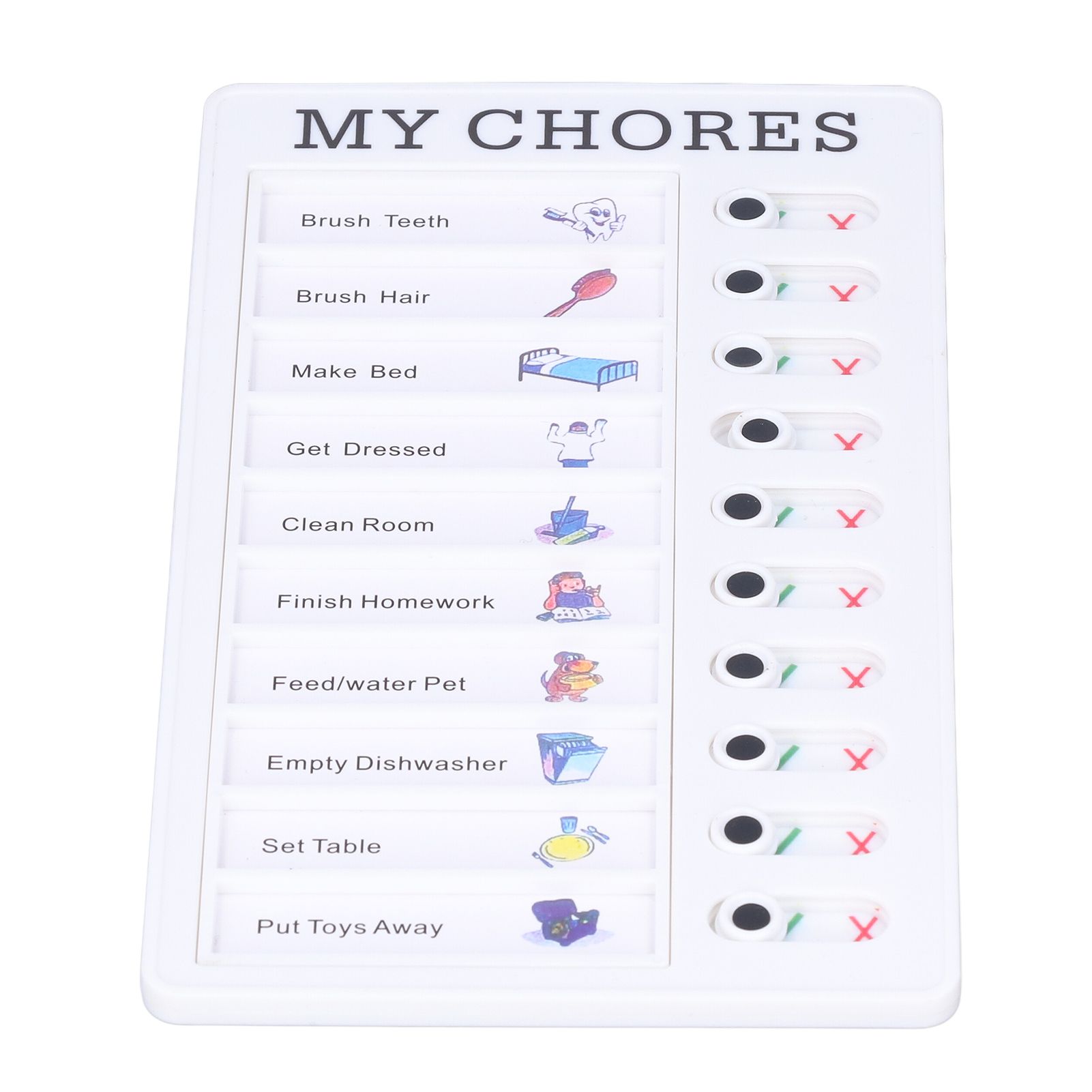 Chore Chart Memo Boards Portable Detachable Message Board Feel Comfortable PVC view 8