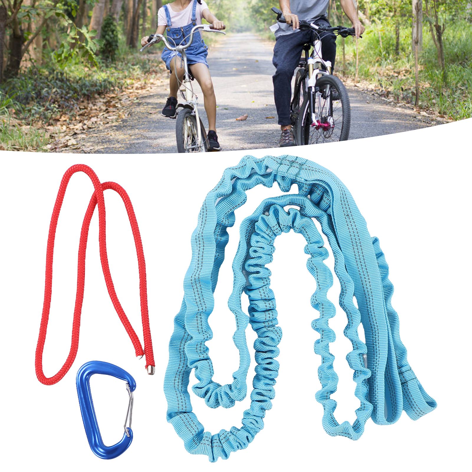 Bicycle Tow Rope Wear Resistant Shock Absorption Resilient Practical Tow Leash view 11