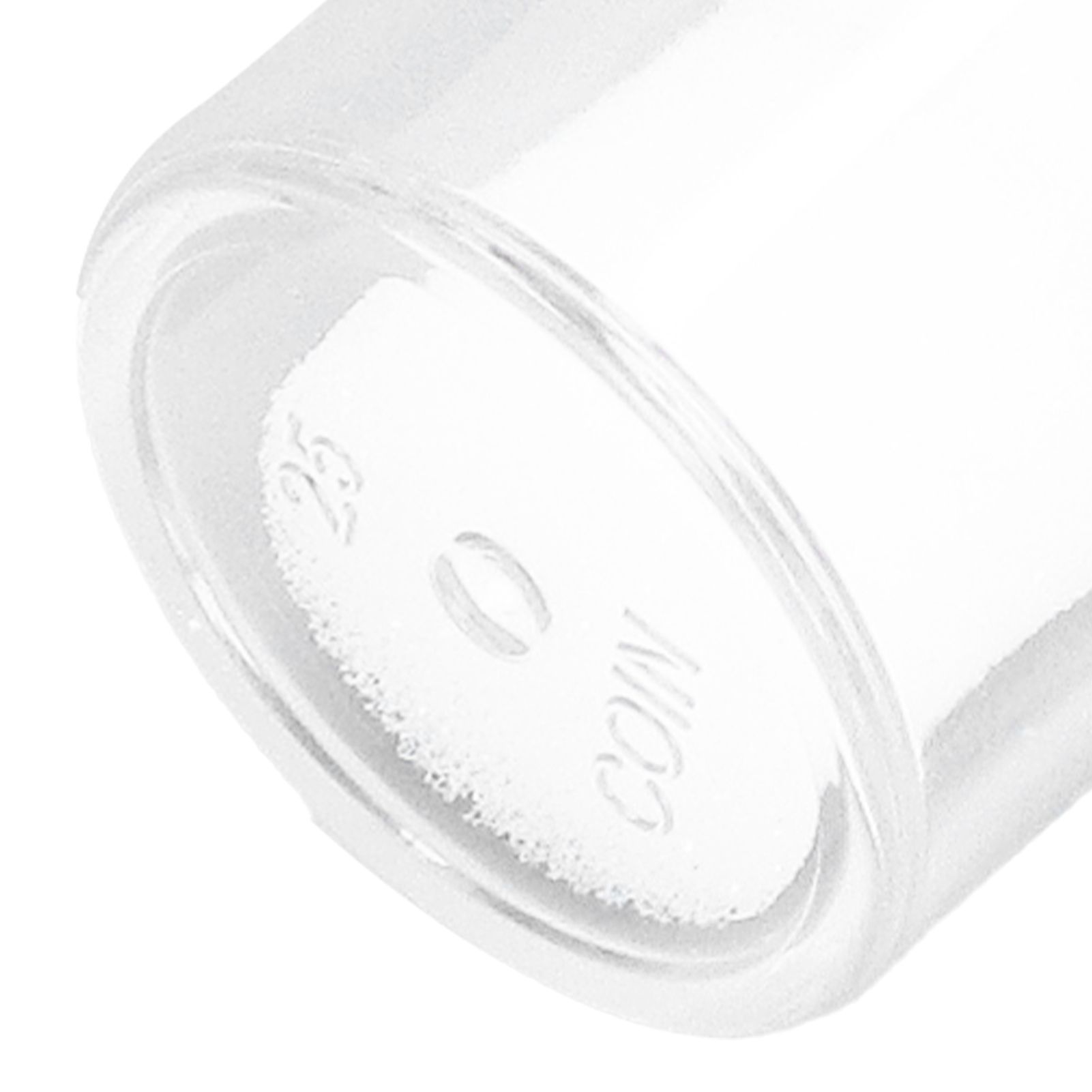 Round Clear Coin Tube Plastic Coin Storage Tubes with Cushion Sponge for 25mm view 14
