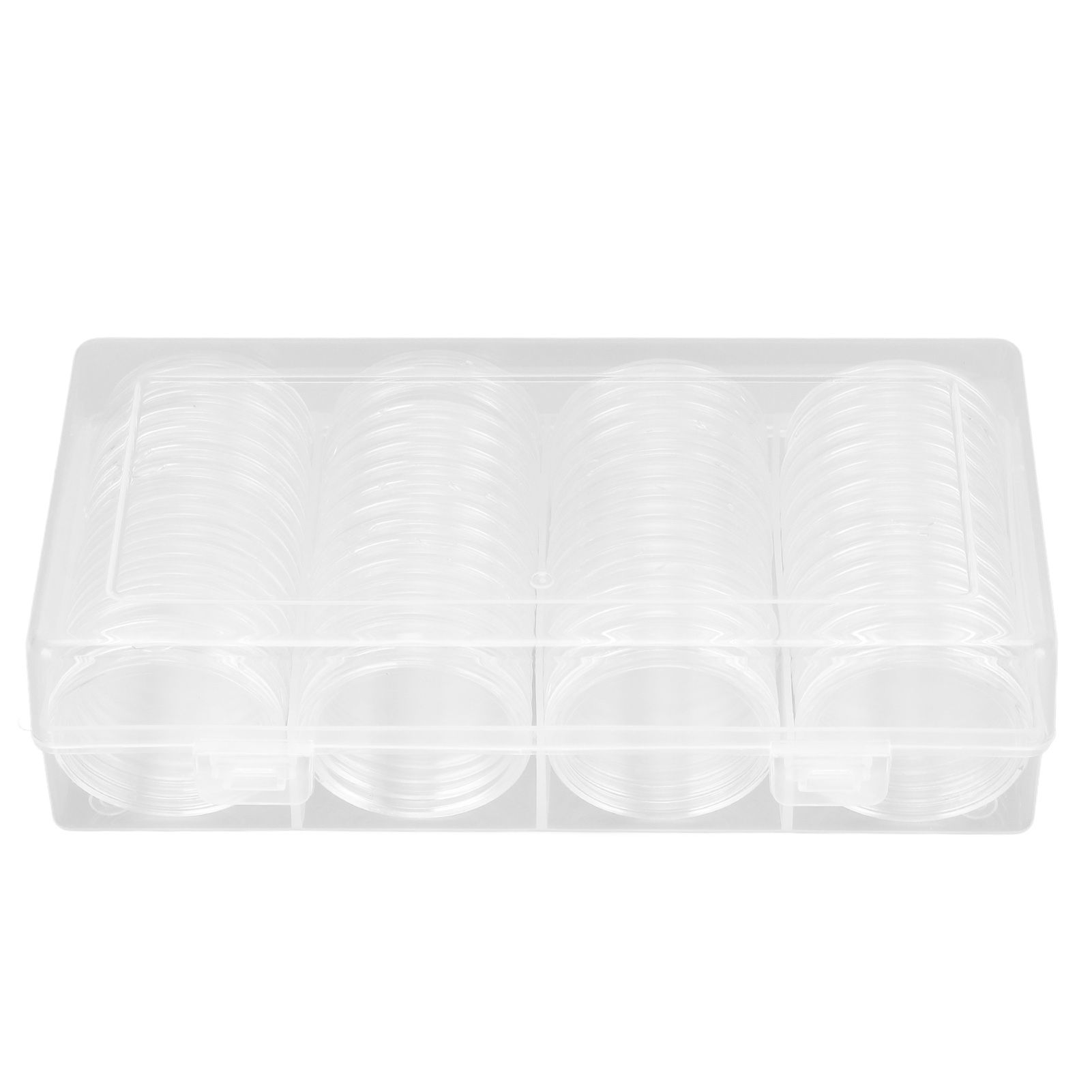 Clear Coin Storage Box 60 Pieces 41mm Coin Capsules Coin Collection Container view 10