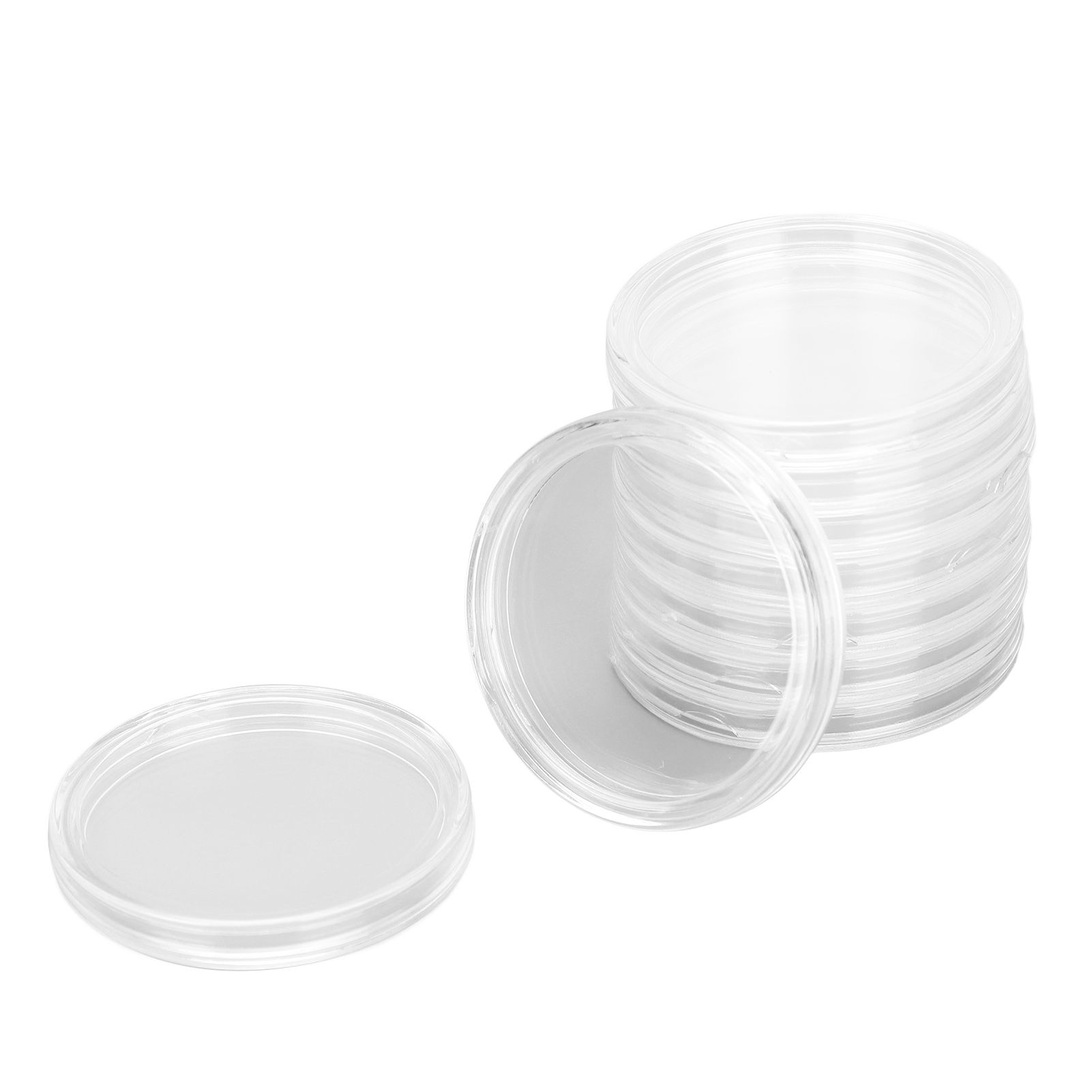 Clear Coin Storage Box 60 Pieces 41mm Coin Capsules Coin Collection Container view 13
