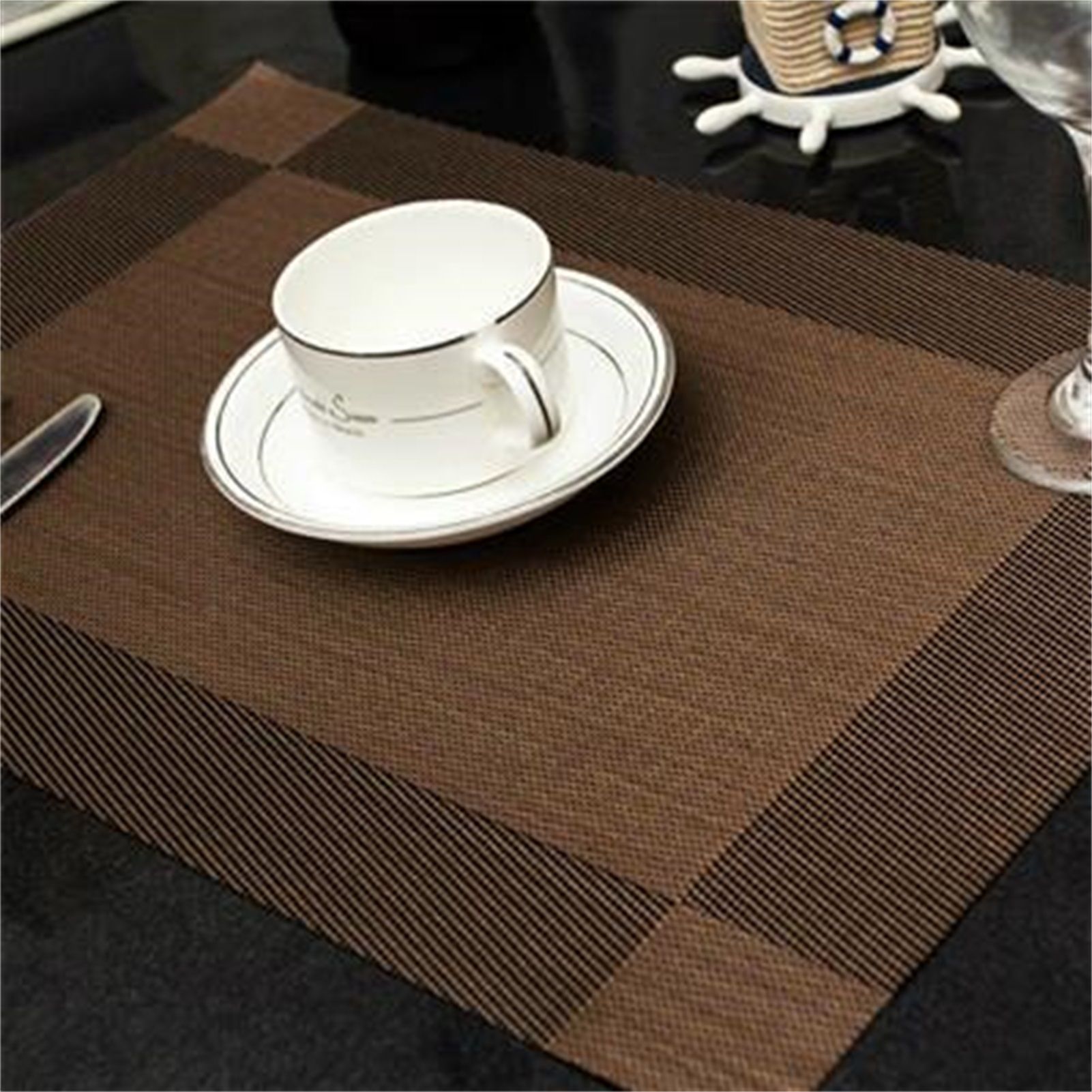 45x30cm Placemat Nonslip Heat Insulation Washable Quick Dry Mat for Kitchen view 4