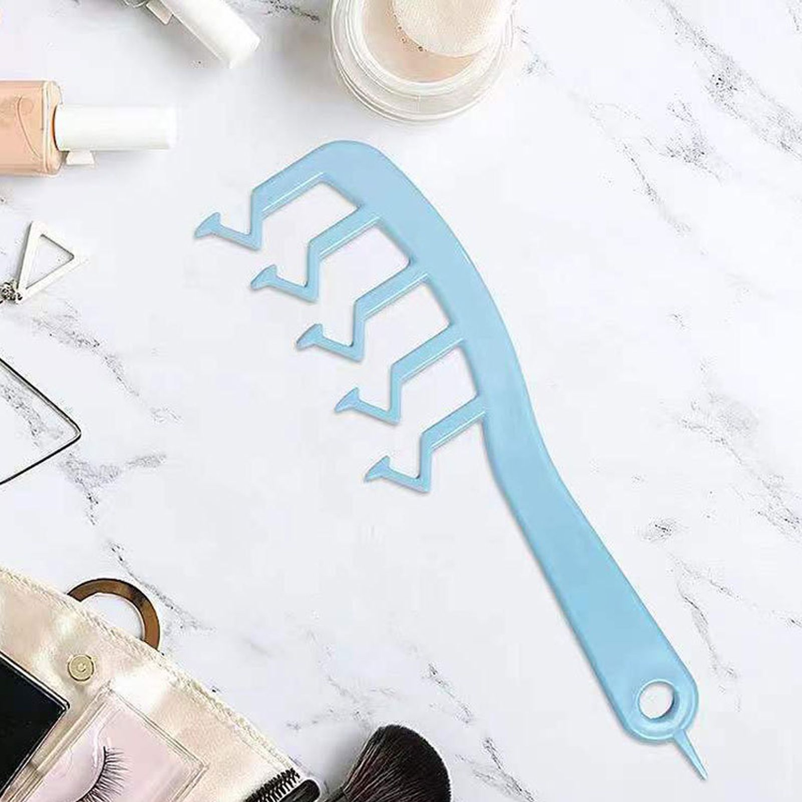 Z Shape Hair Comb Plastic Portable Detangling Combs Hair Styling Tool for view 2