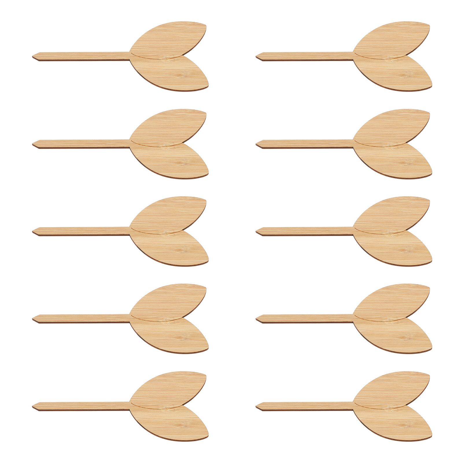 10pcs Plant Labels Bamboo Material Easy Writing 1/8 in Thickness Decorative view 4