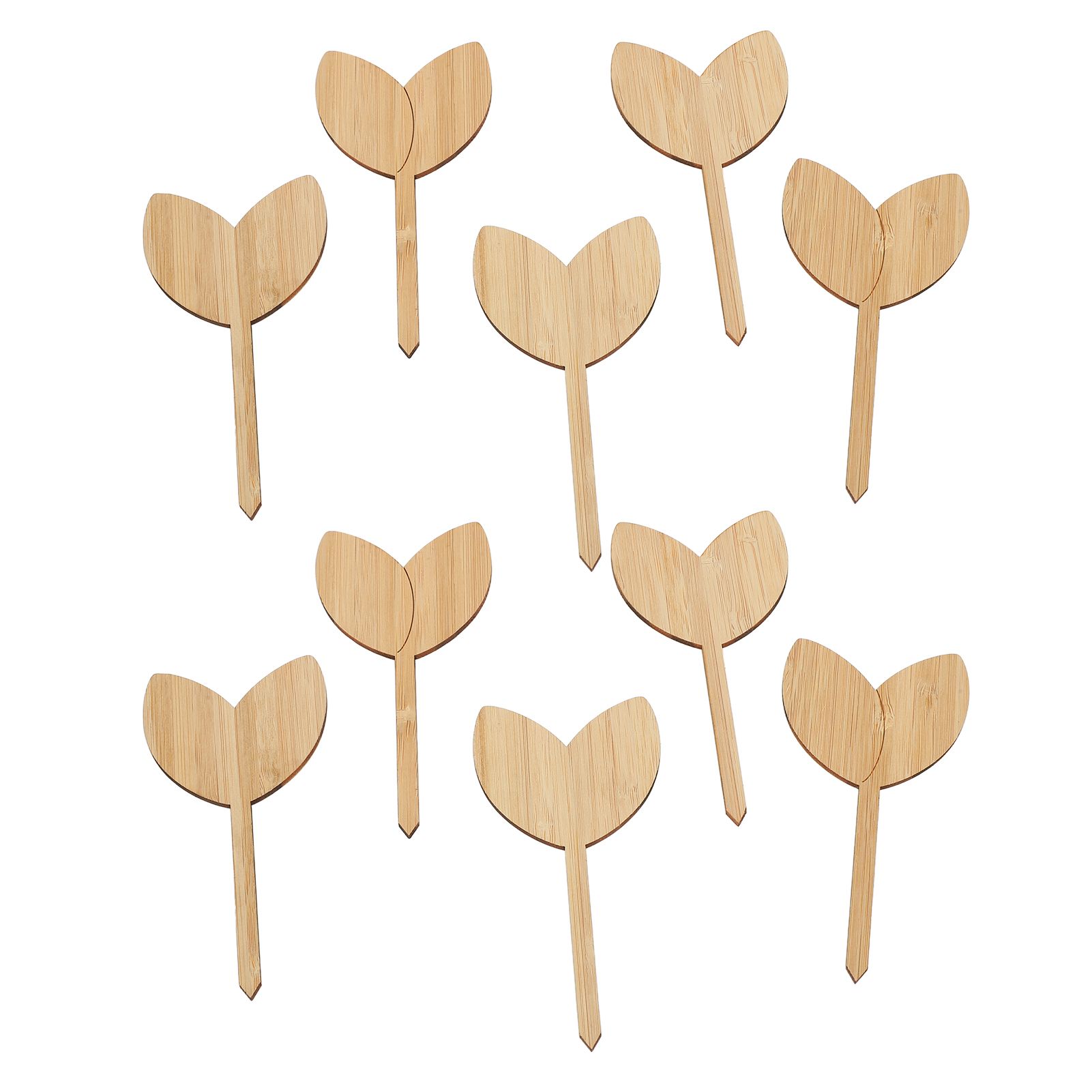 10pcs Plant Labels Bamboo Material Easy Writing 1/8 in Thickness Decorative view 7