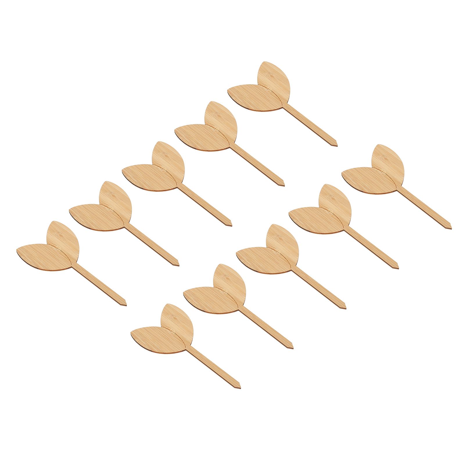 10pcs Plant Labels Bamboo Material Easy Writing 1/8 in Thickness Decorative view 8