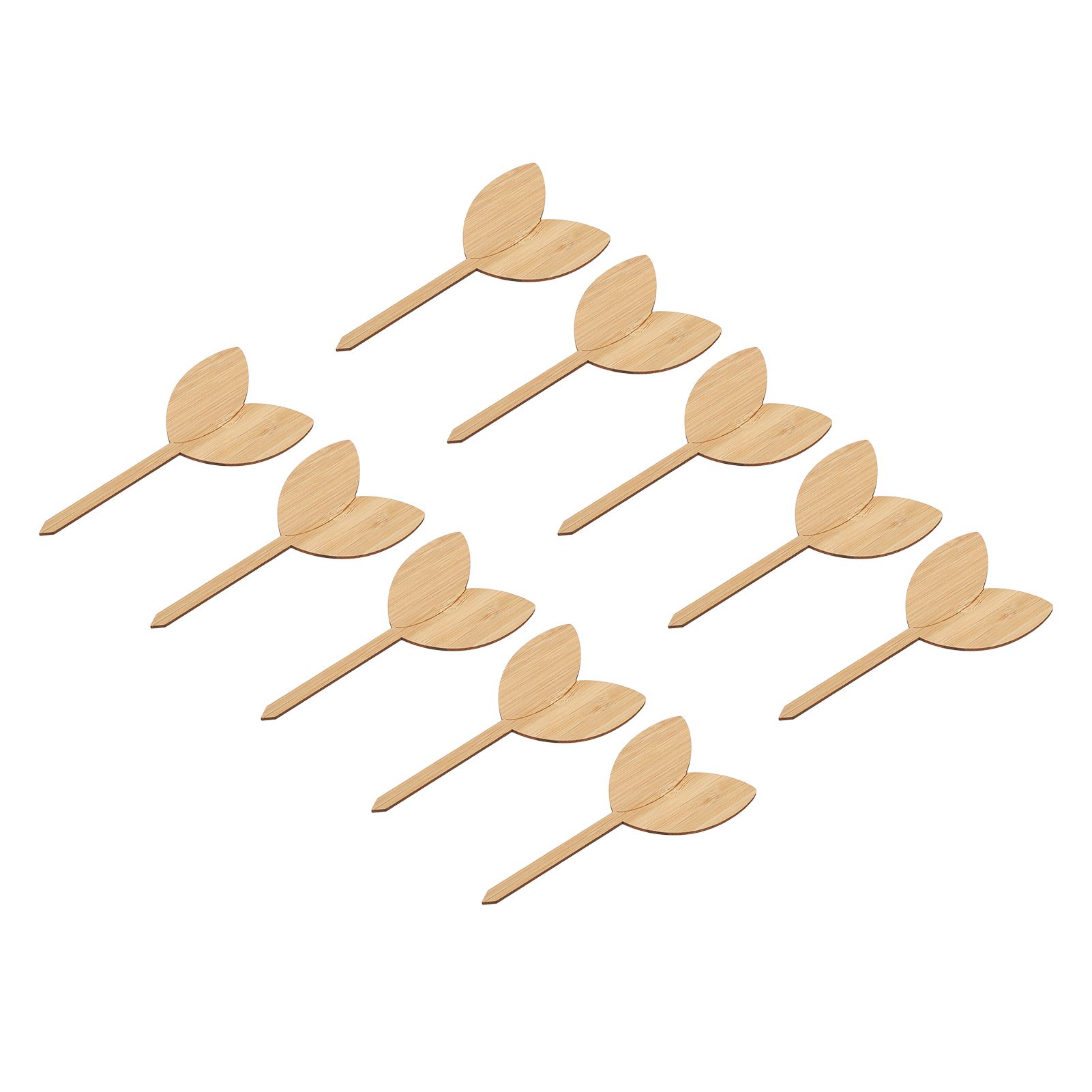10pcs Plant Labels Bamboo Material Easy Writing 1/8 in Thickness Decorative view 9