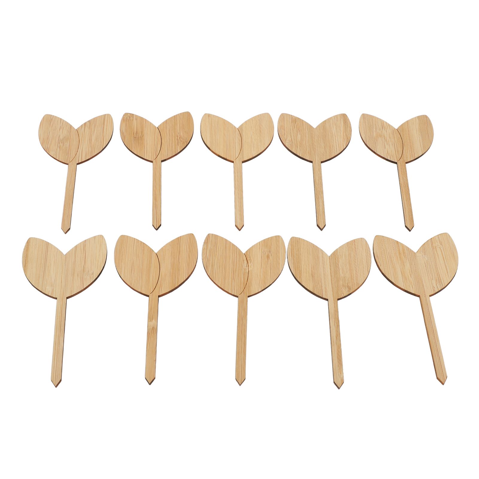 10pcs Plant Labels Bamboo Material Easy Writing 1/8 in Thickness Decorative view 10
