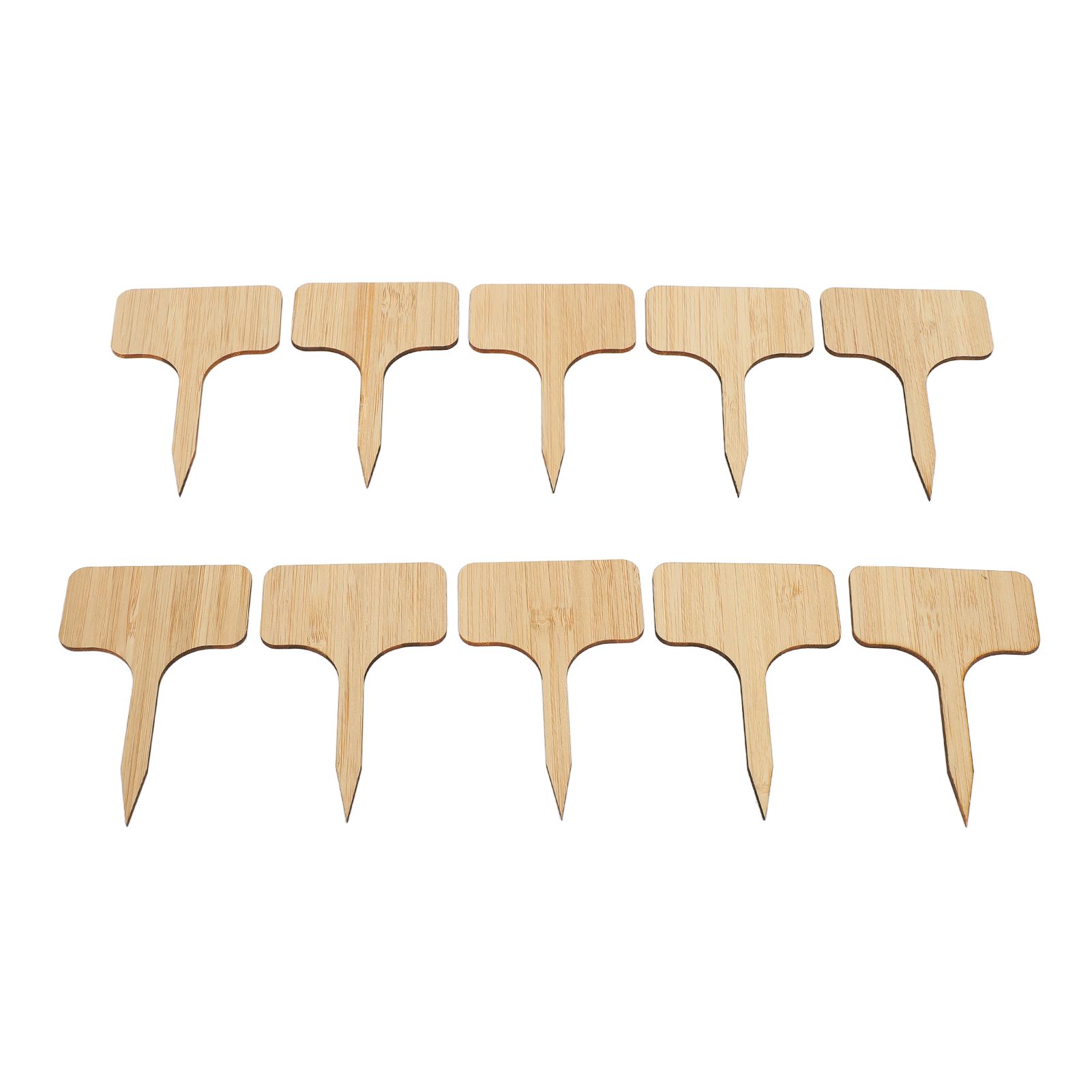 10pcs Plant Labels Bamboo Material Easy Writing 1/8 in Thickness Decorative view 7