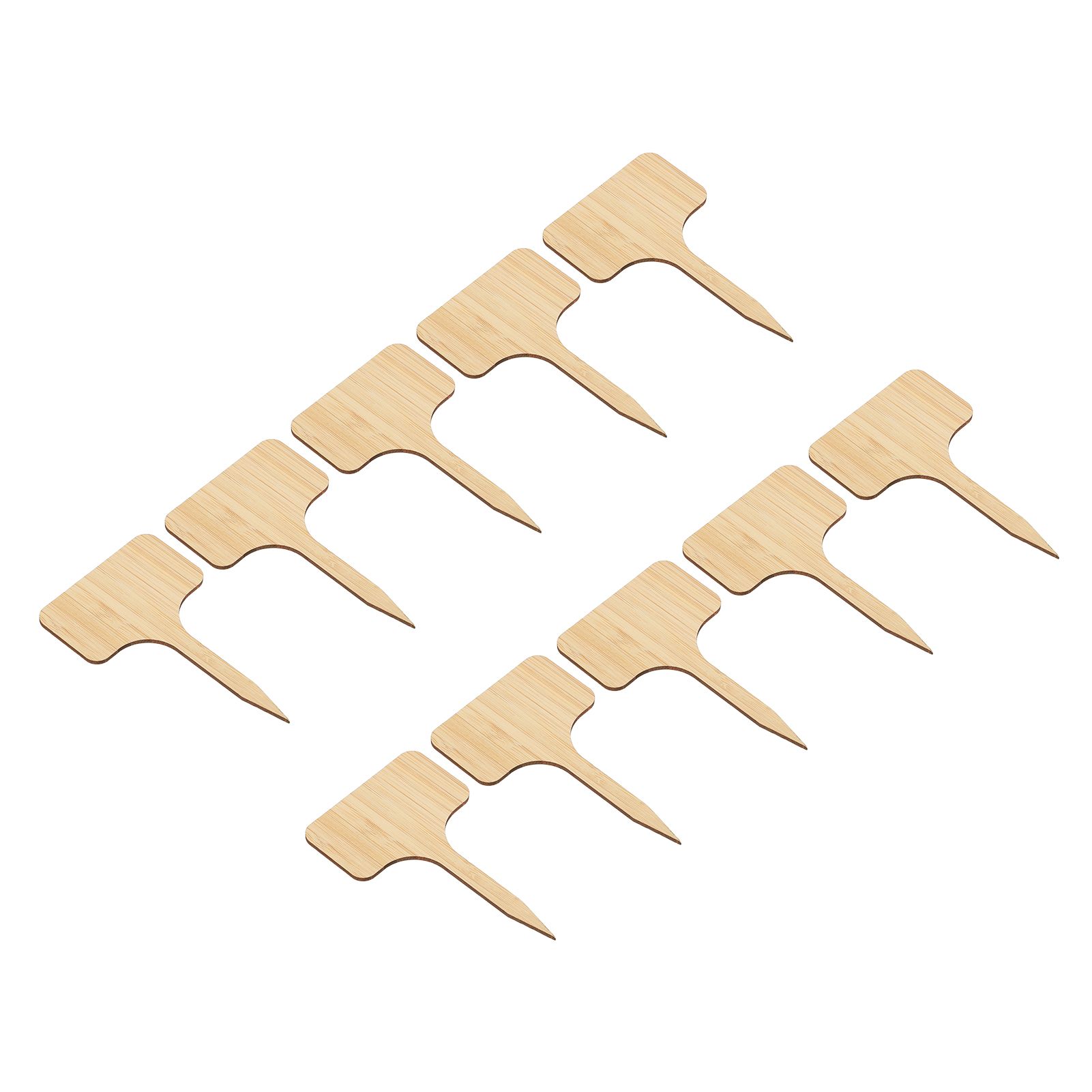 10pcs Plant Labels Bamboo Material Easy Writing 1/8 in Thickness Decorative view 8
