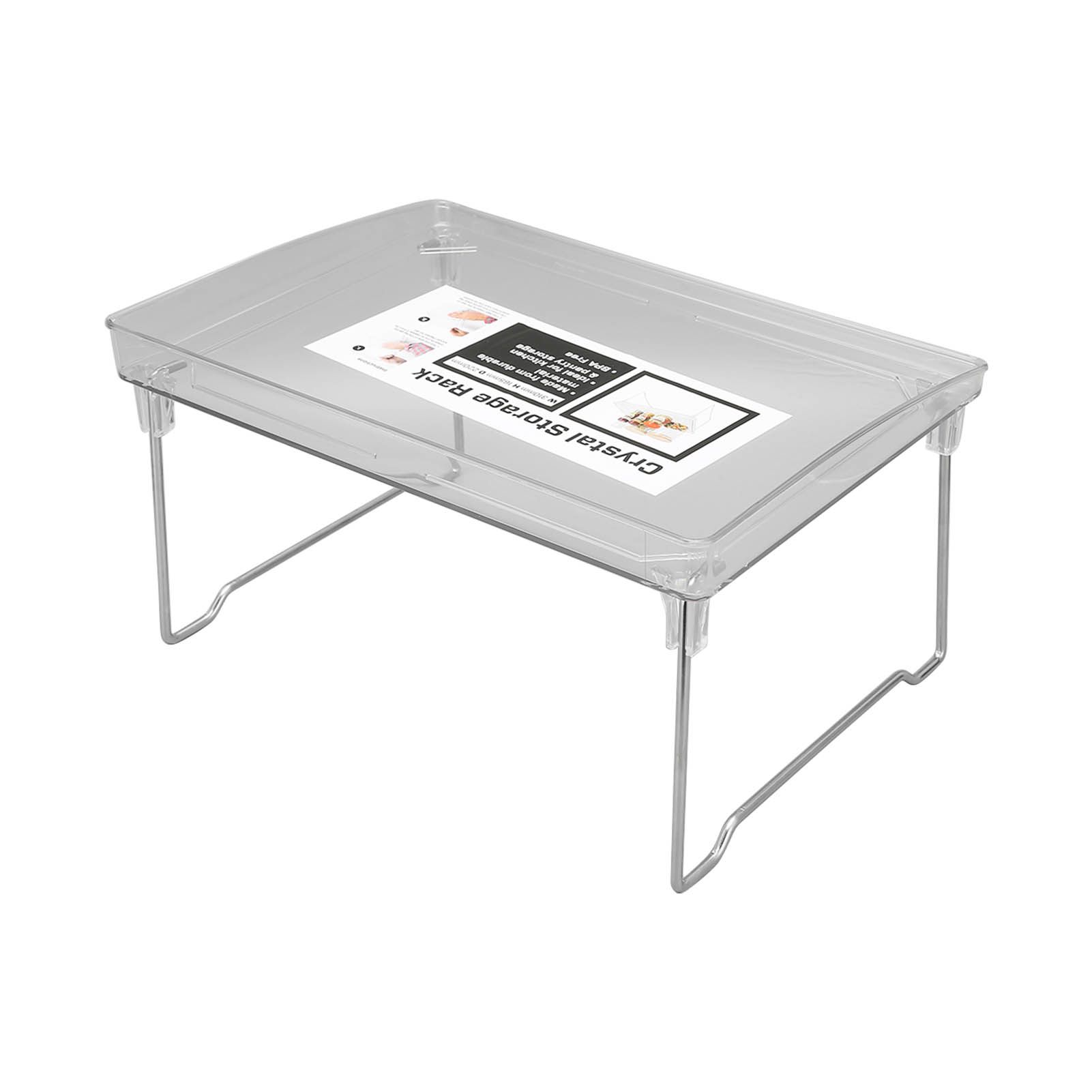 Desk Organizer Rack Stainless Steel Foldable Multifunctional Desktop Storage view 2
