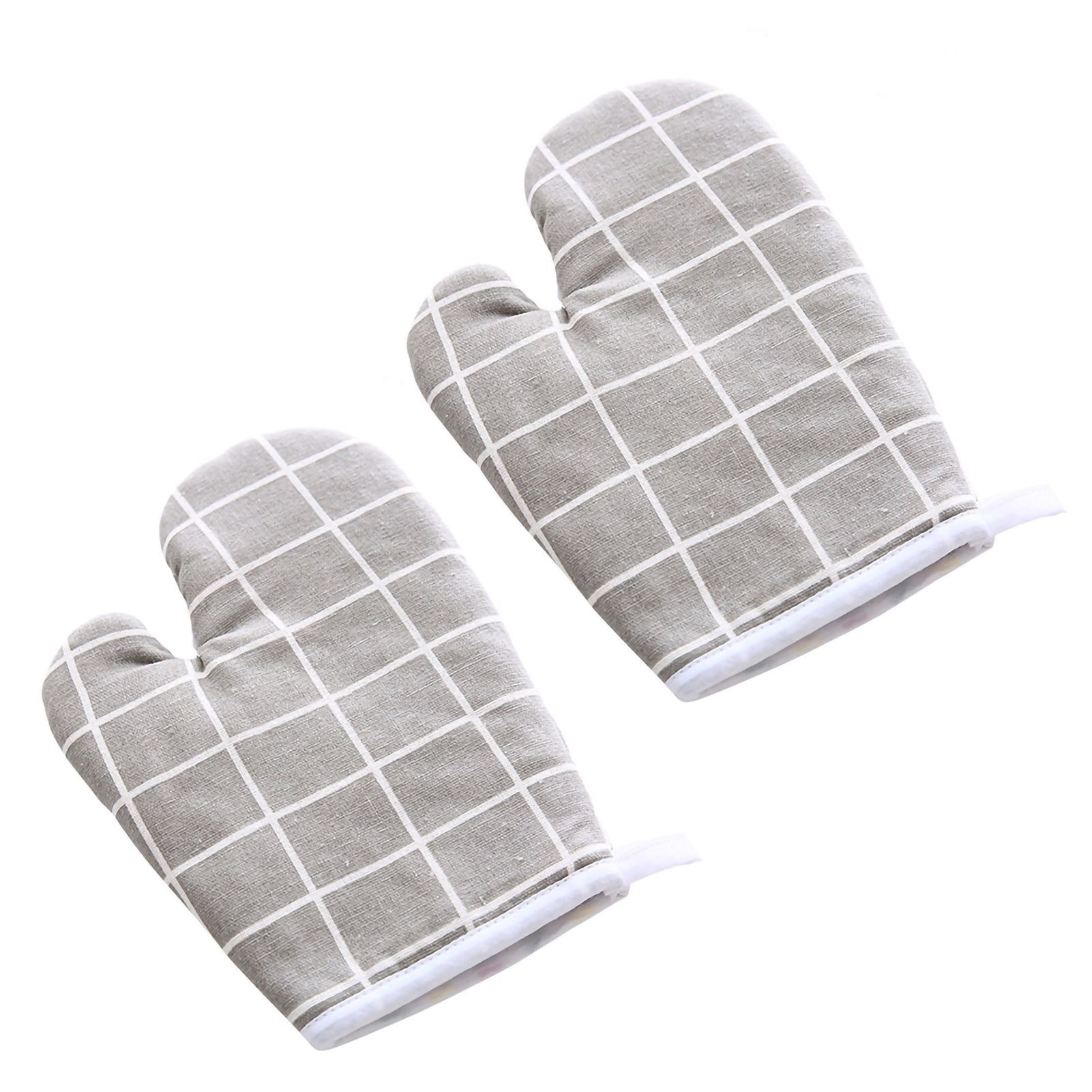 Oven Mitt Cooking Mitten Cotton Lining Heat Resistant Gloves Tool for Baking
