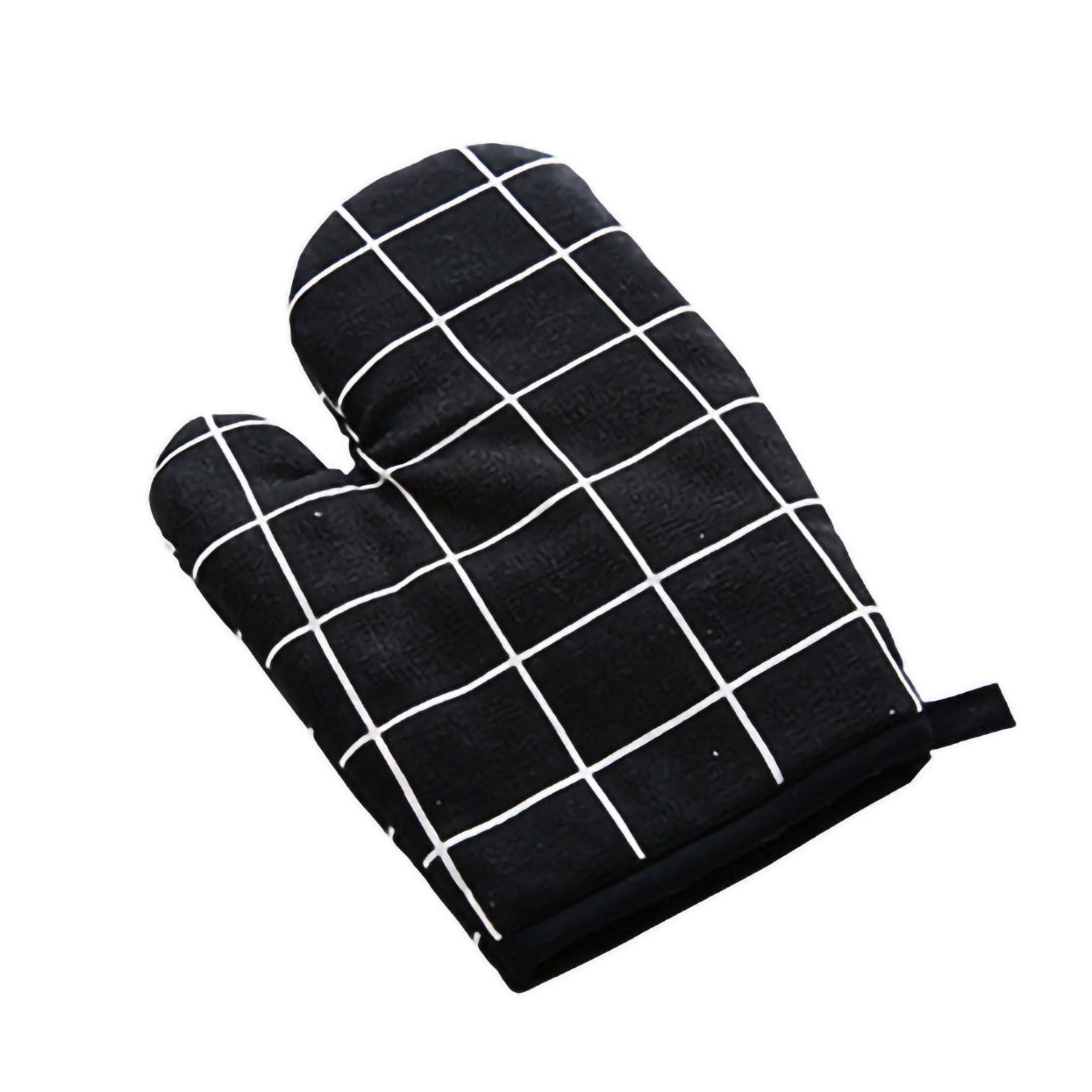 Oven Mitt Cooking Mitten Cotton Lining Heat Resistant Gloves Tool for Baking view 2