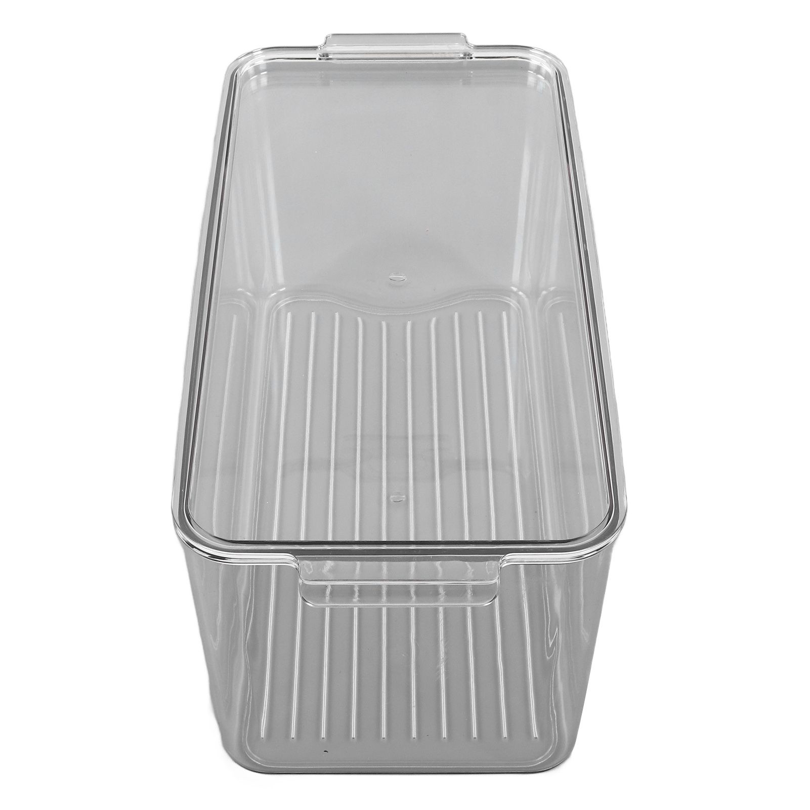 Plastic Storage Box Stackable Refrigerator Kitchen Clear Plastic Fruit view 6