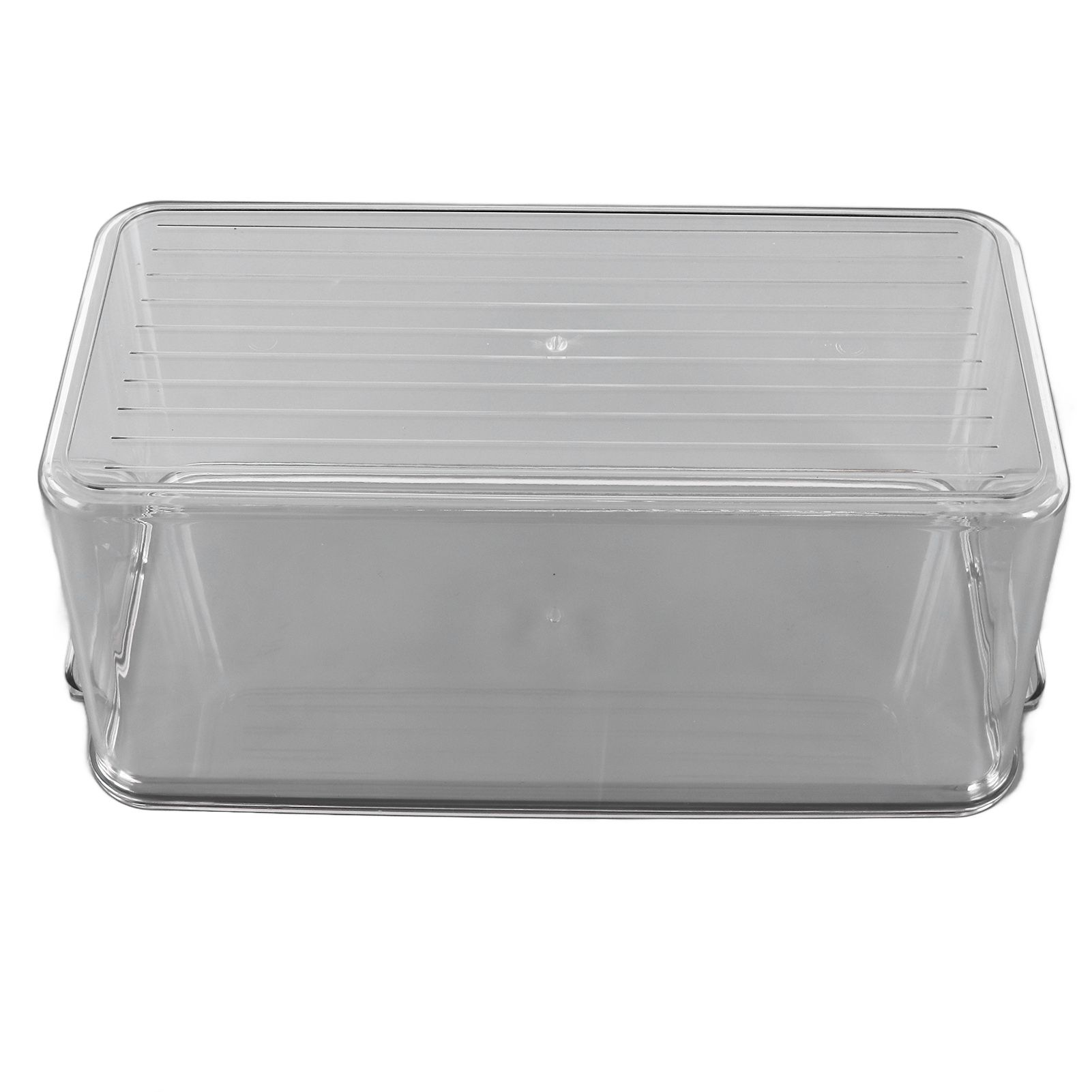 Plastic Storage Box Stackable Refrigerator Kitchen Clear Plastic Fruit view 10