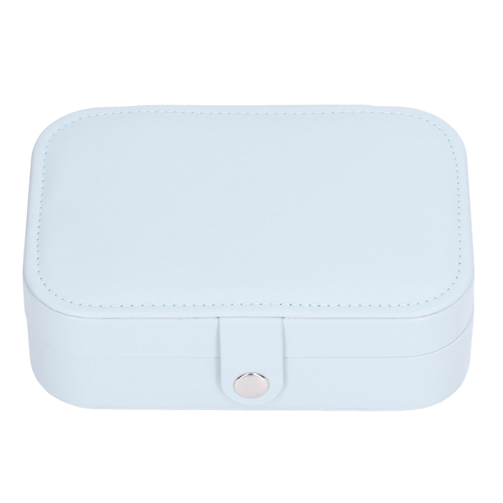 Jewelry Travel Case Large Capacity Durable Leather Simple Style Multifunction