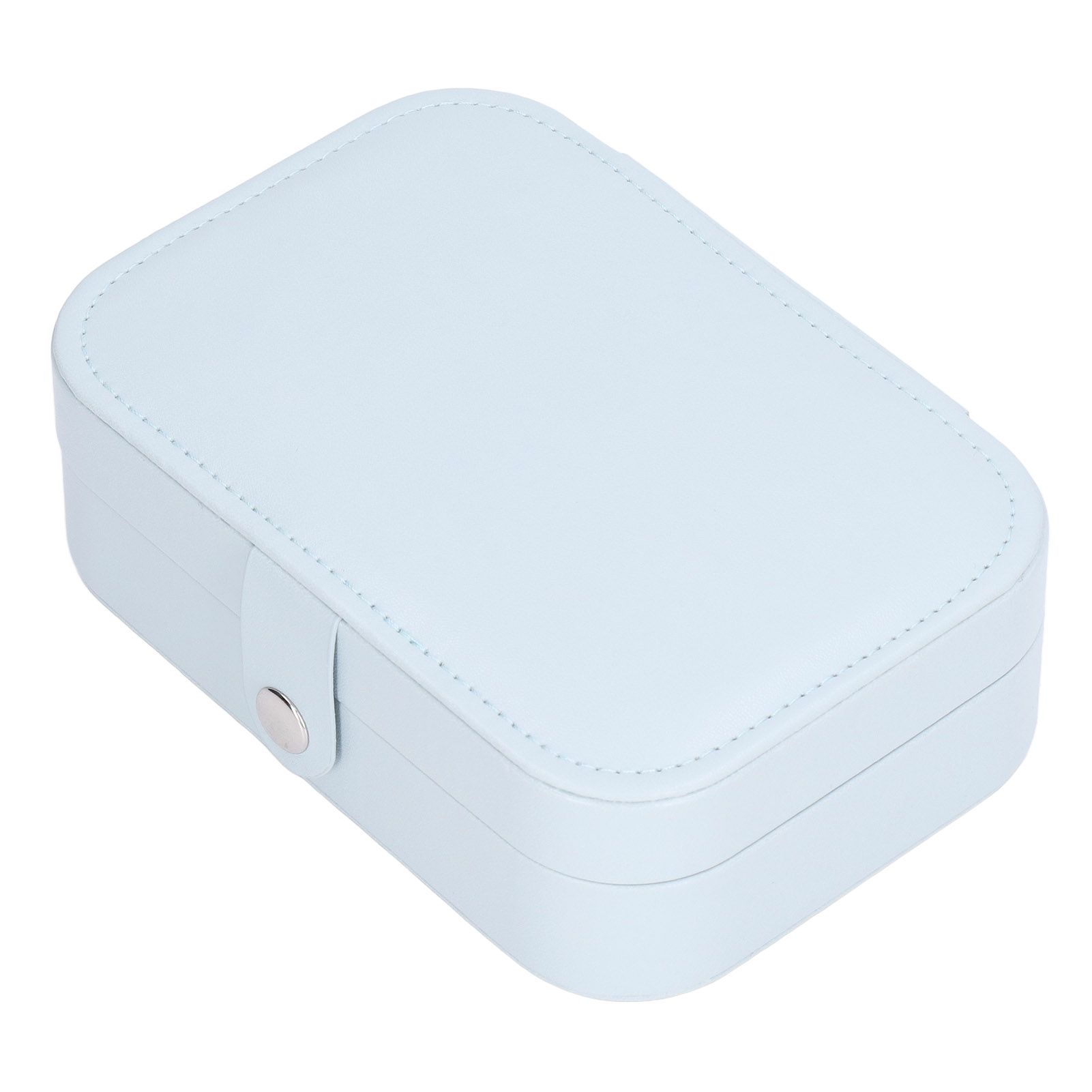 Jewelry Travel Case Large Capacity Durable Leather Simple Style Multifunction view 3