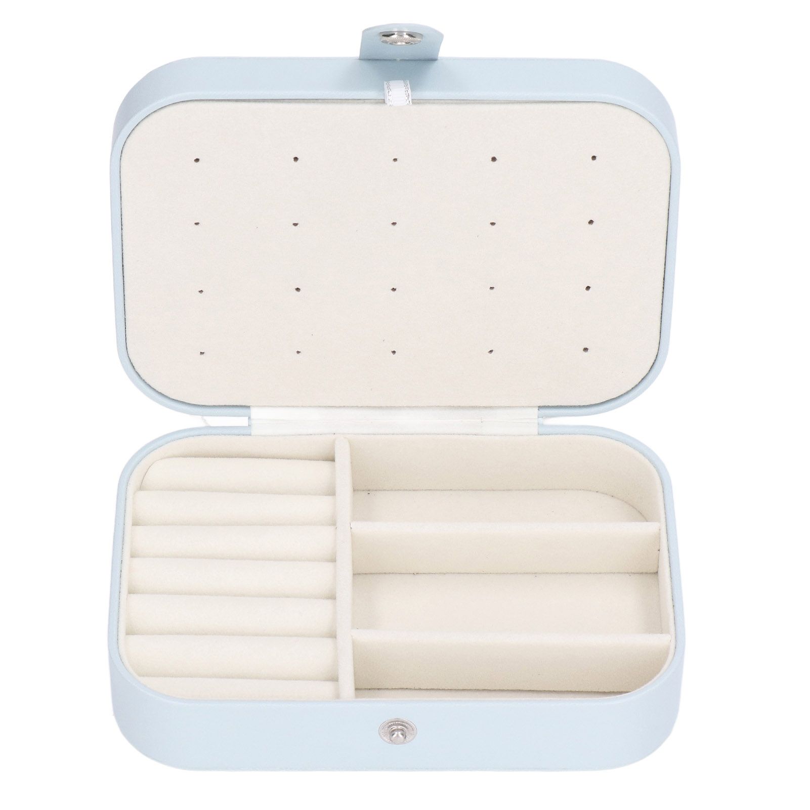 Jewelry Travel Case Large Capacity Durable Leather Simple Style Multifunction view 13