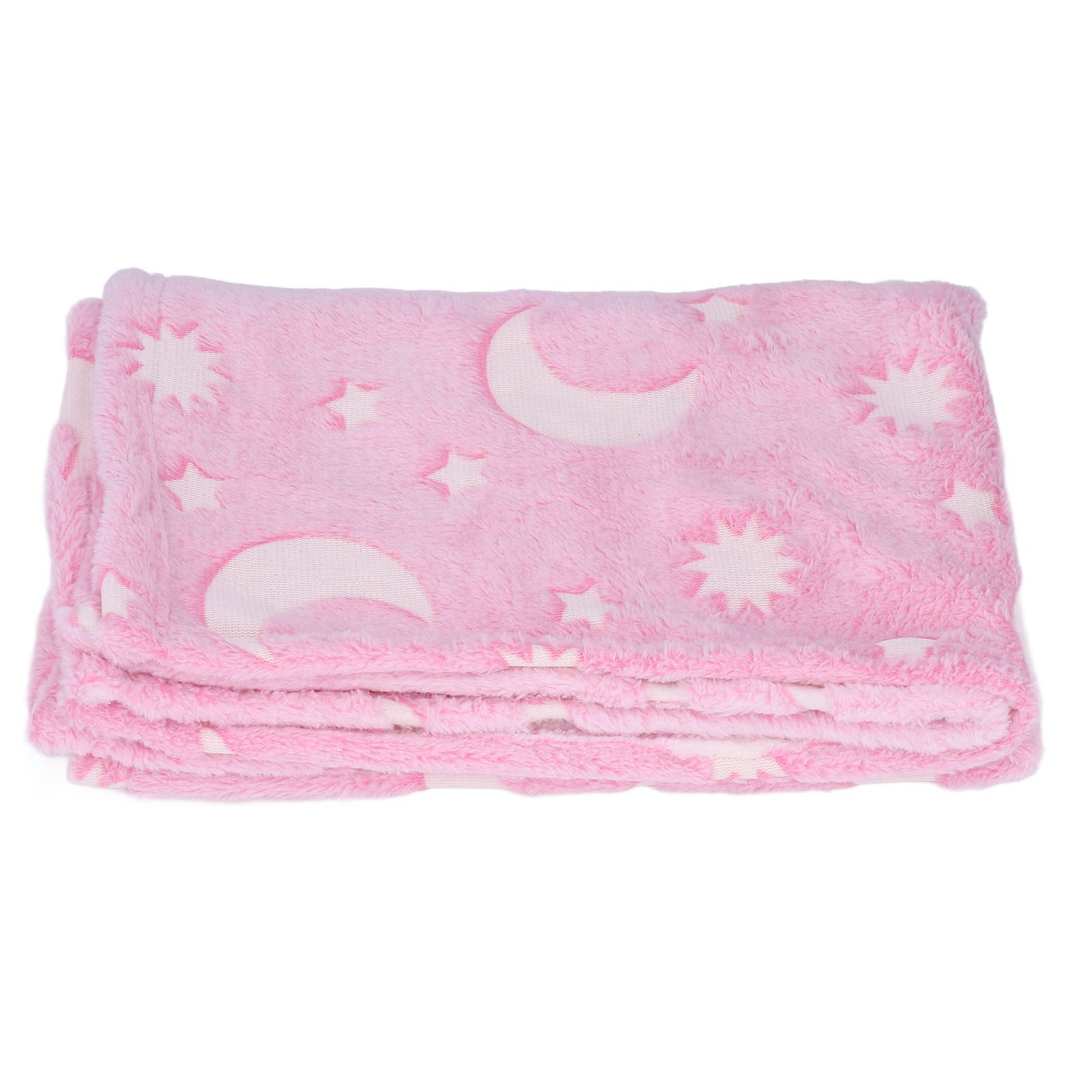 1.5x2m Luminous Blanket Double Side Flannel Star Moon Design Soft Glow in The