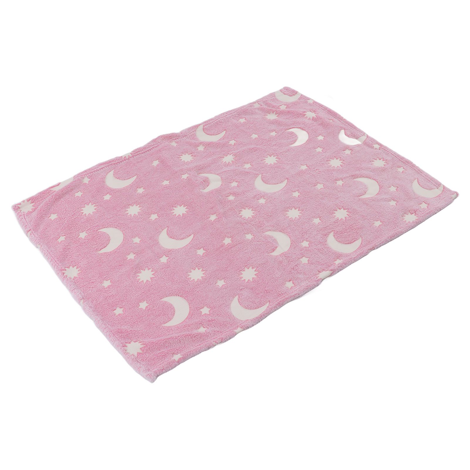 1.5x2m Luminous Blanket Double Side Flannel Star Moon Design Soft Glow in The view 4