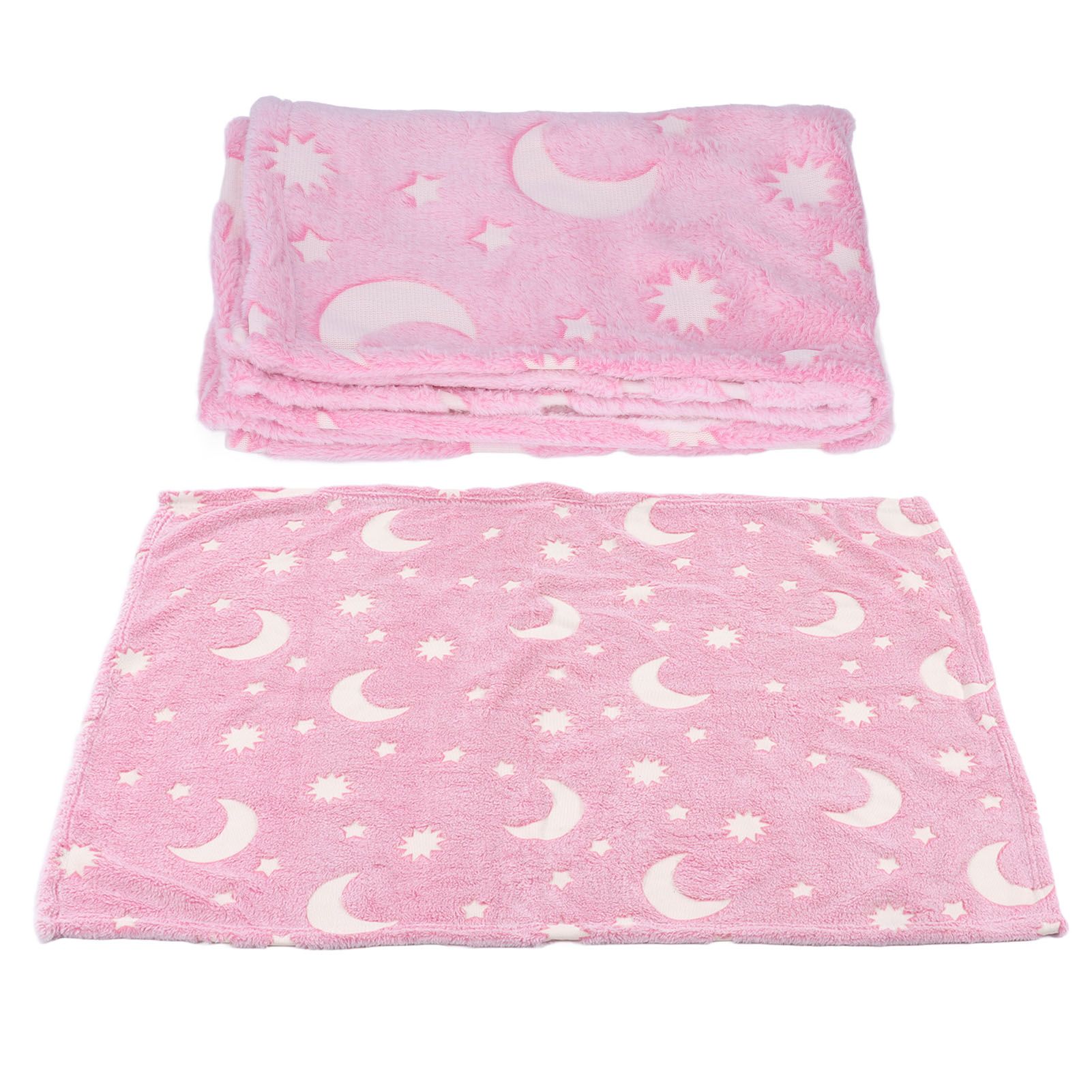 1.5x2m Luminous Blanket Double Side Flannel Star Moon Design Soft Glow in The view 11