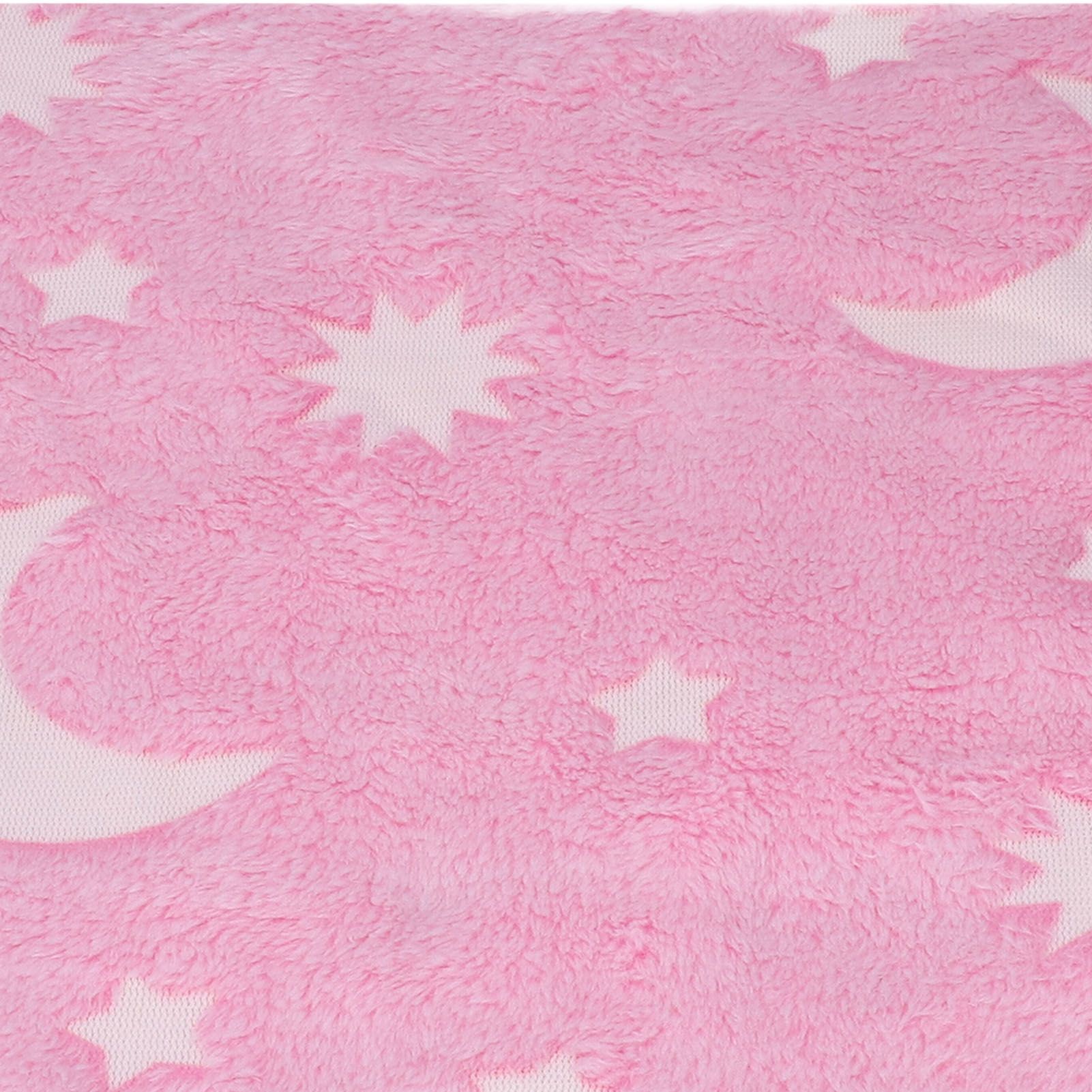 1.5x2m Luminous Blanket Double Side Flannel Star Moon Design Soft Glow in The view 15