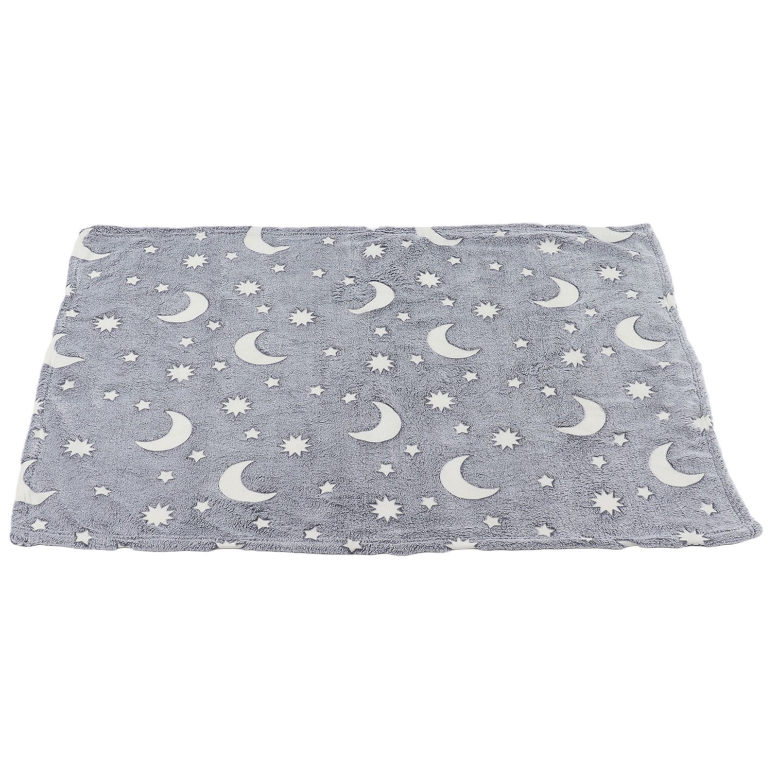 1.5x2m Luminous Blanket Double Side Flannel Star Moon Design Soft Glow in The view 4