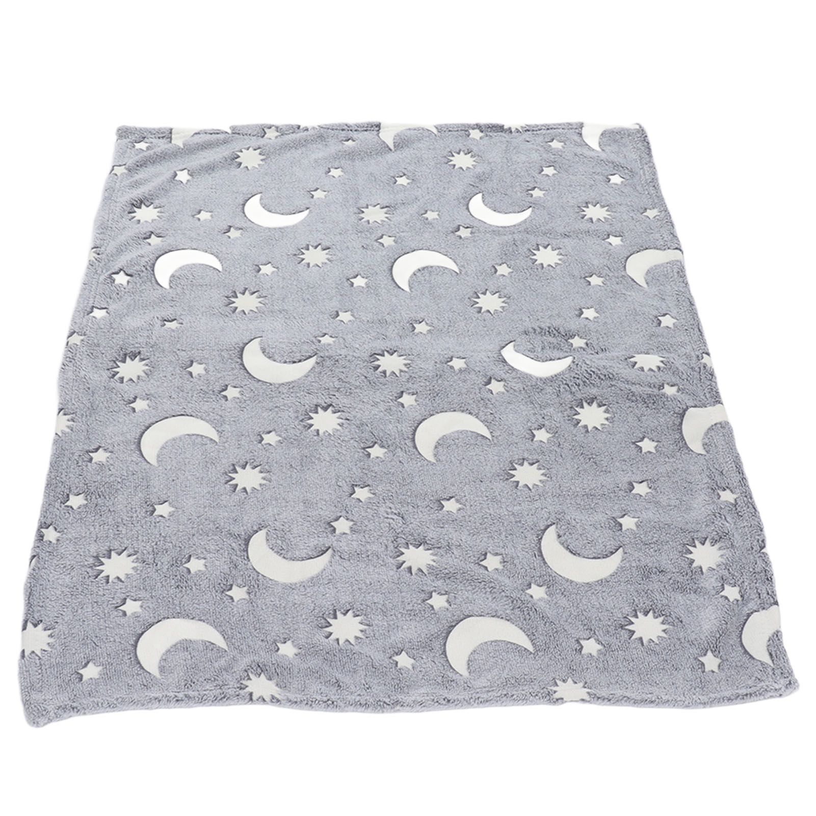 1.5x2m Luminous Blanket Double Side Flannel Star Moon Design Soft Glow in The view 8