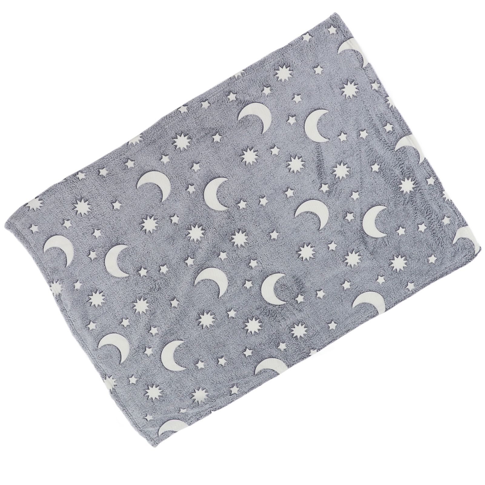 1.5x2m Luminous Blanket Double Side Flannel Star Moon Design Soft Glow in The view 11