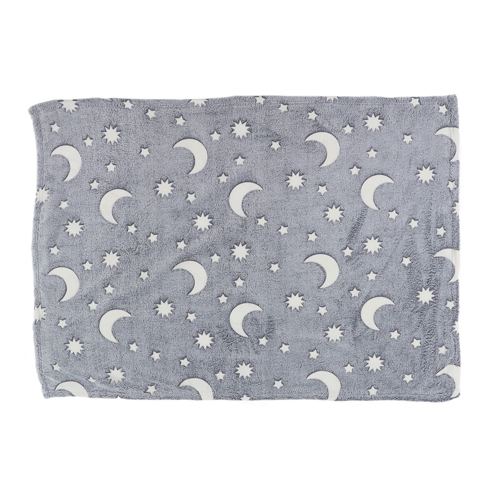 1.5x2m Luminous Blanket Double Side Flannel Star Moon Design Soft Glow in The view 12