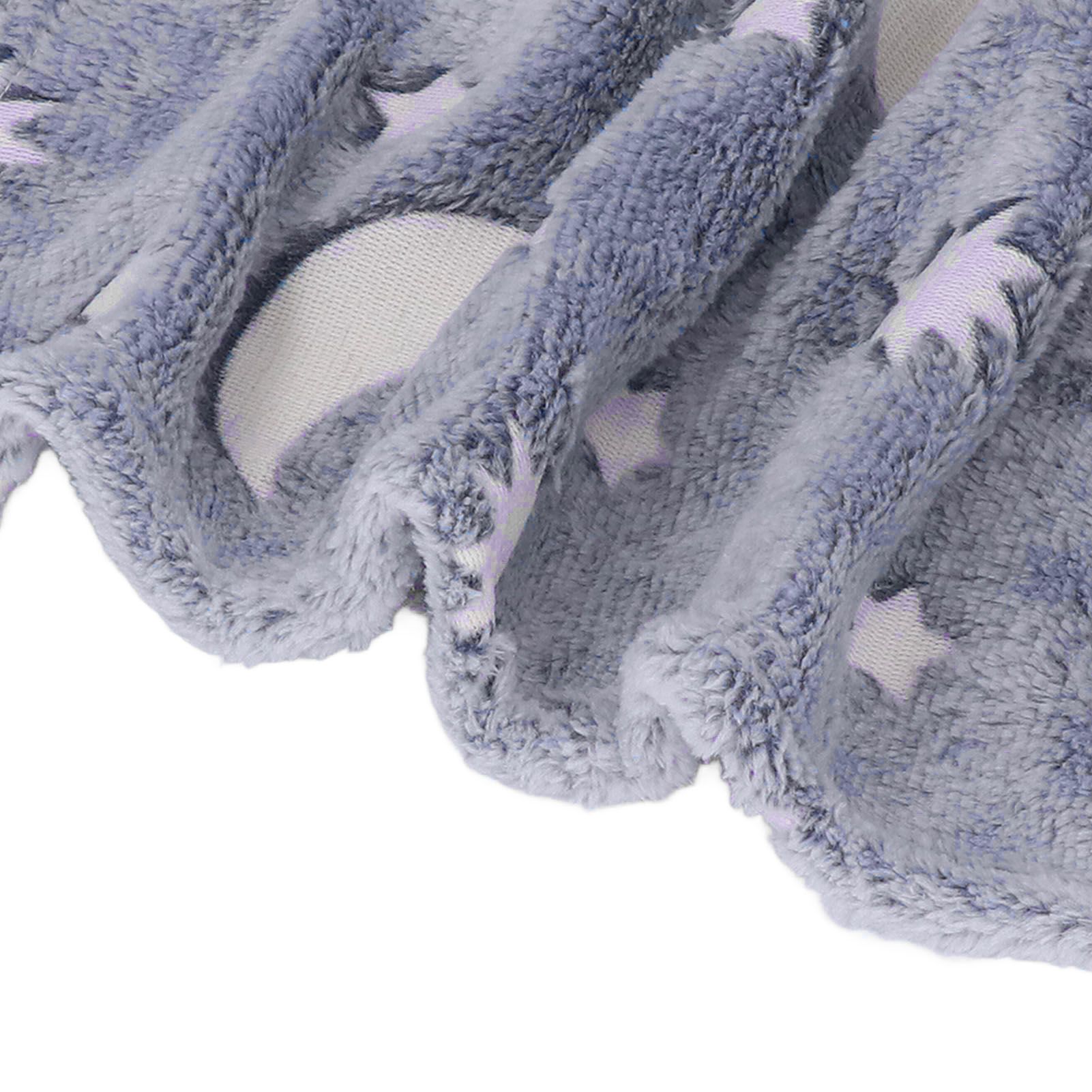 1.5x2m Luminous Blanket Double Side Flannel Star Moon Design Soft Glow in The view 15